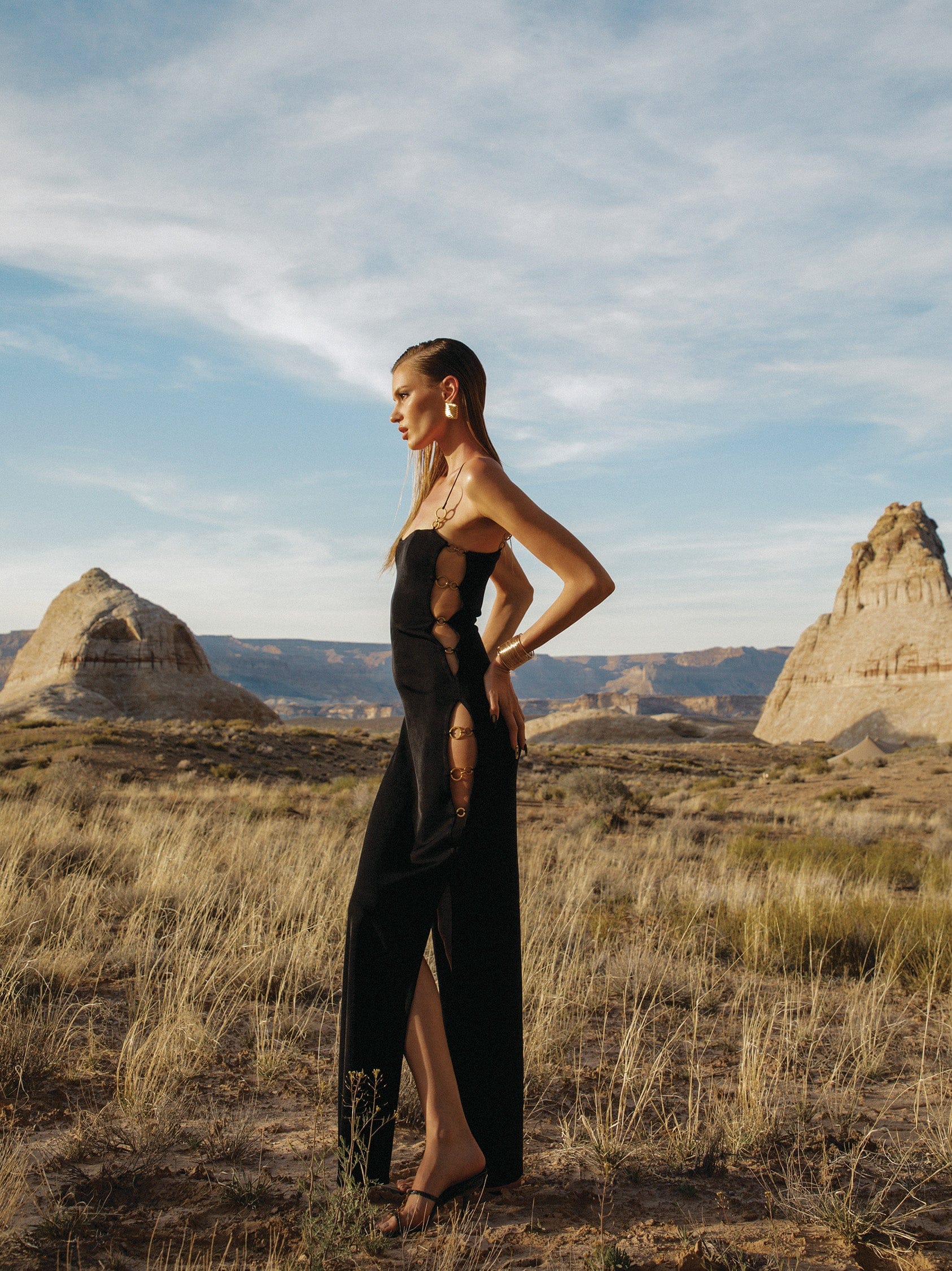 Adeline Dress (Black) in Black made by Nana Jacqueline