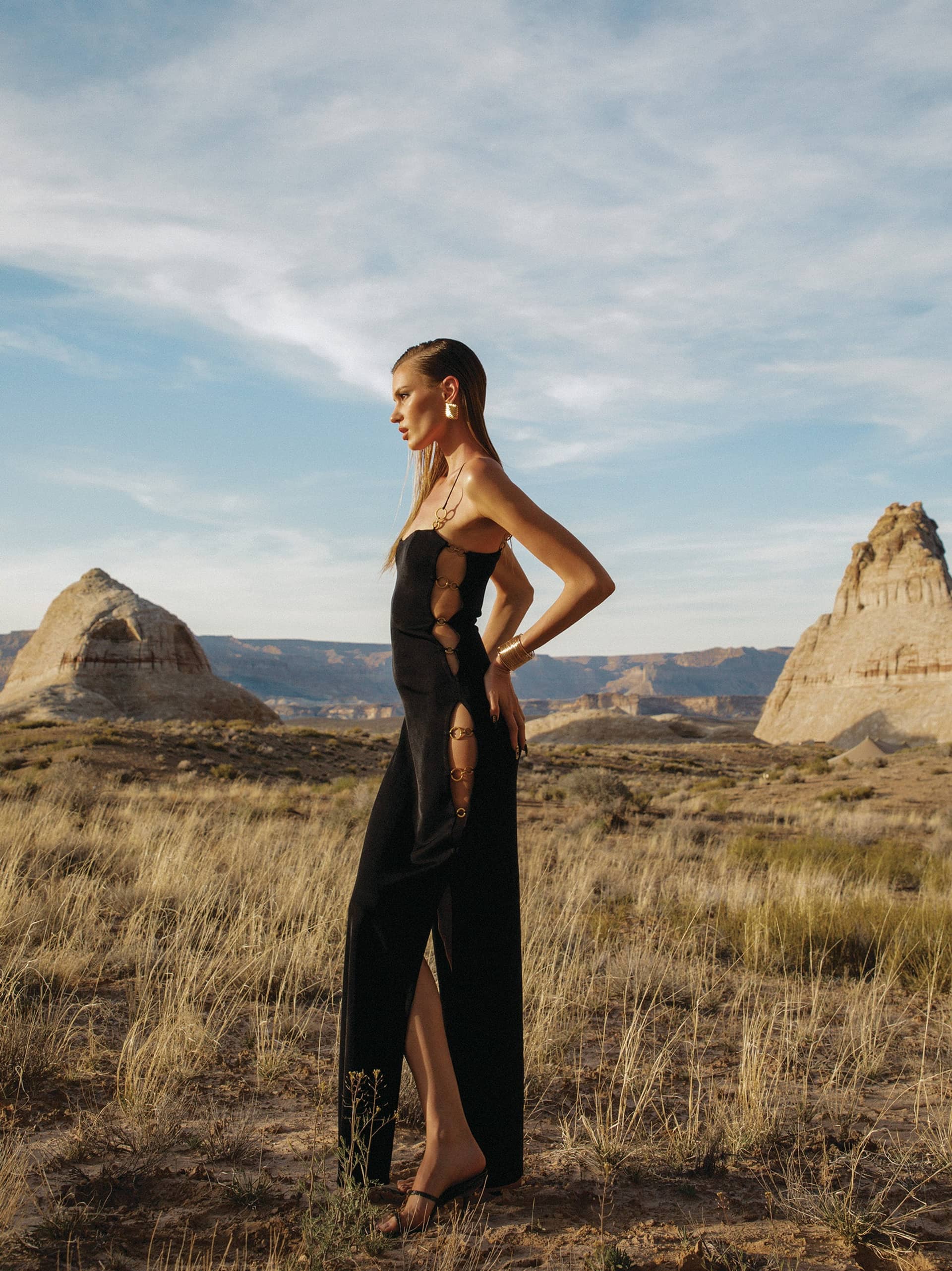 Adeline Dress (Black) in Black made by Nana Jacqueline