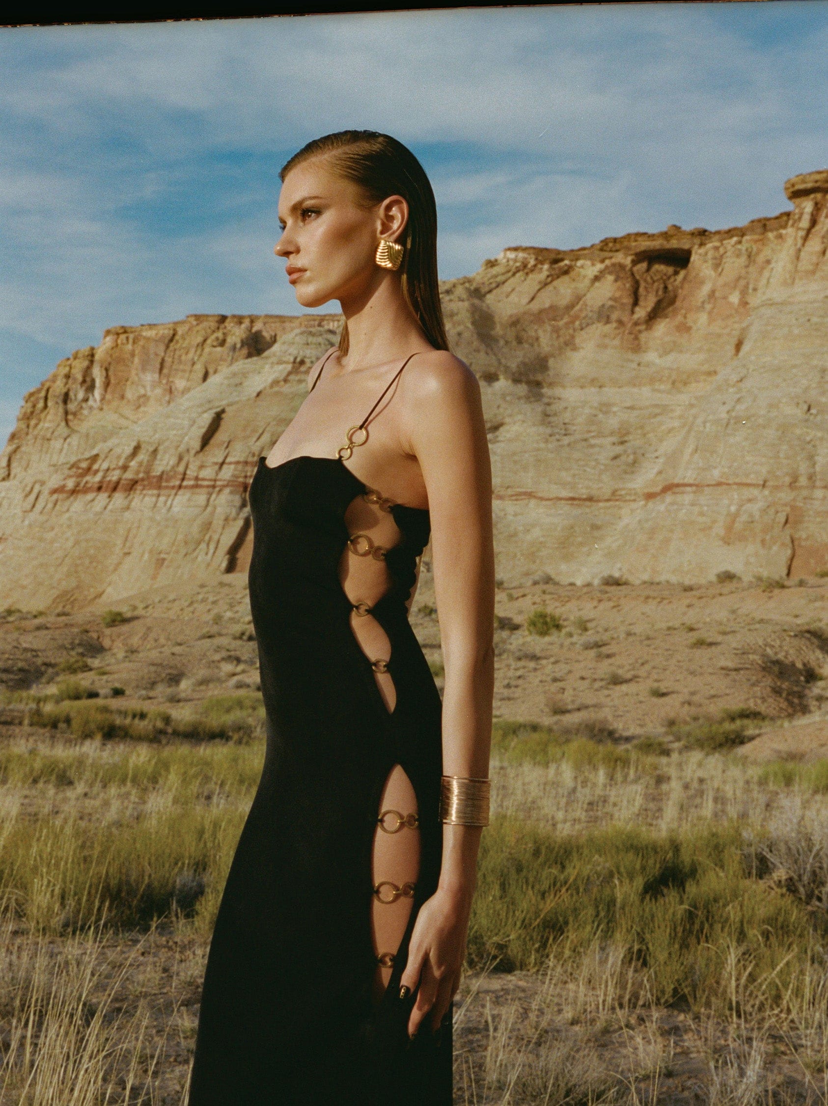 Adeline Dress (Black) in Black made by Nana Jacqueline