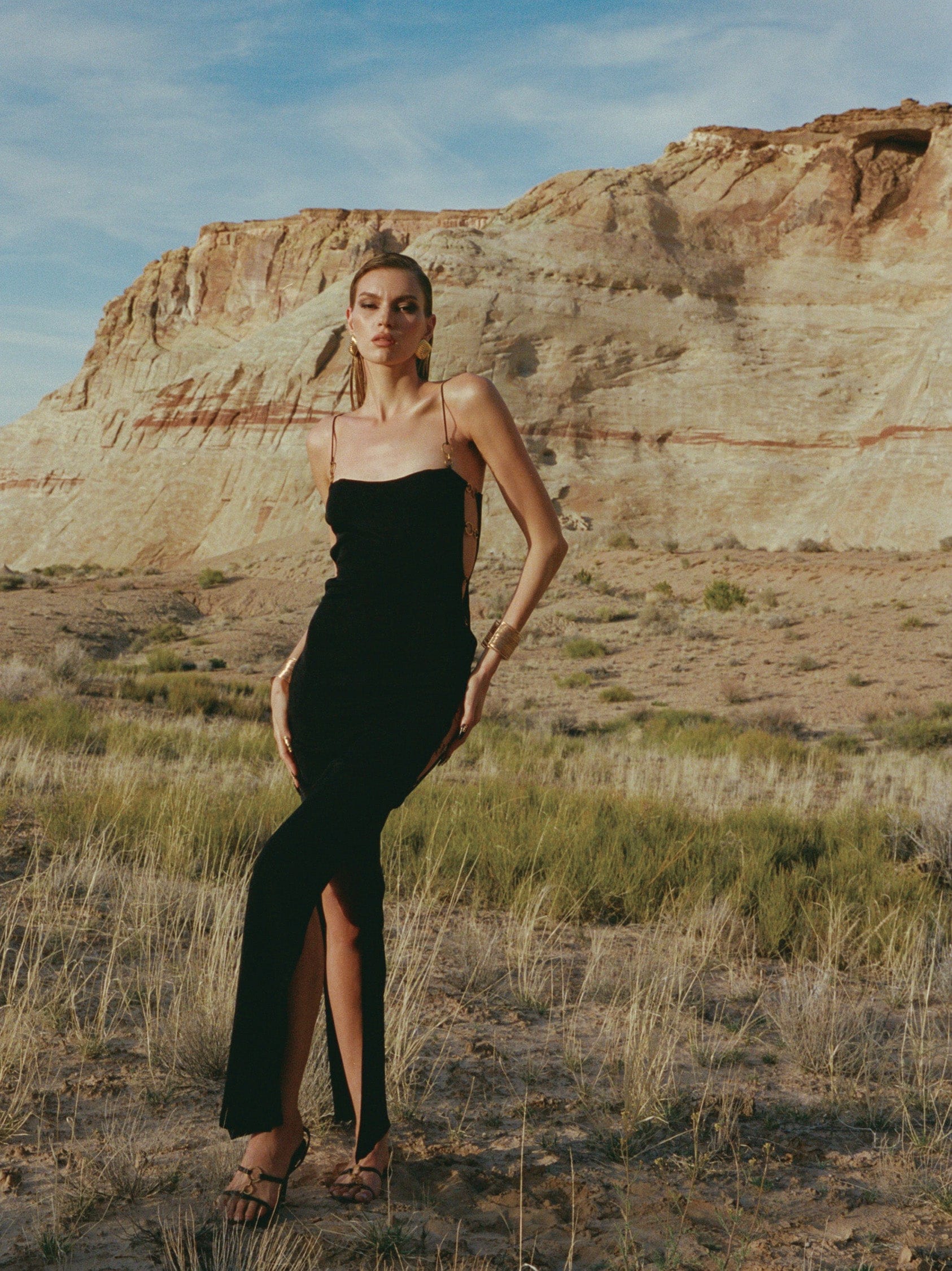 Adeline Dress (Black) in Black made by Nana Jacqueline