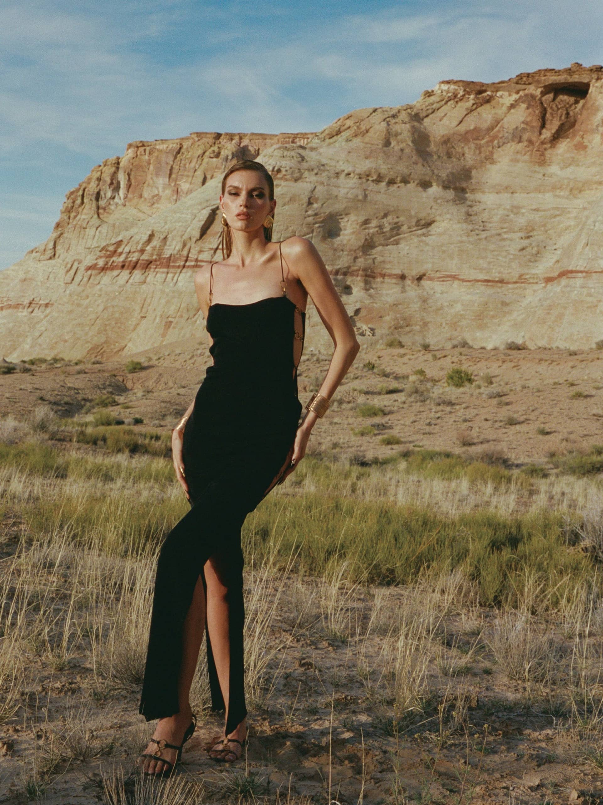 Adeline Dress (Black) in Black made by Nana Jacqueline