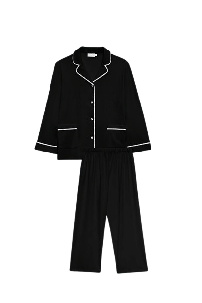 Jersey Kid's Pajama Set in Black made by MANITO