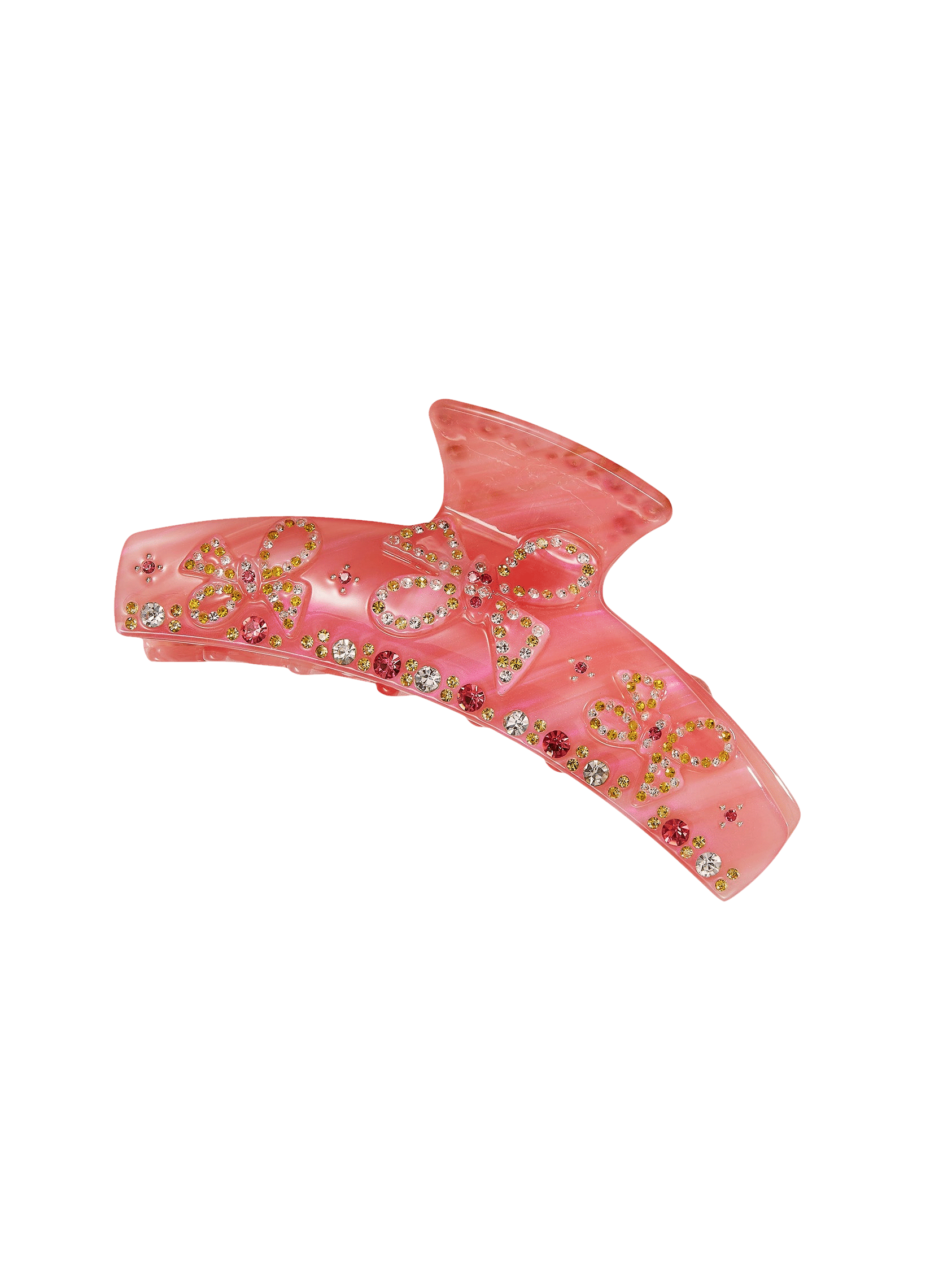 Bella Crystal Claw Clip (Pink) in Pink made by Nana Jacqueline