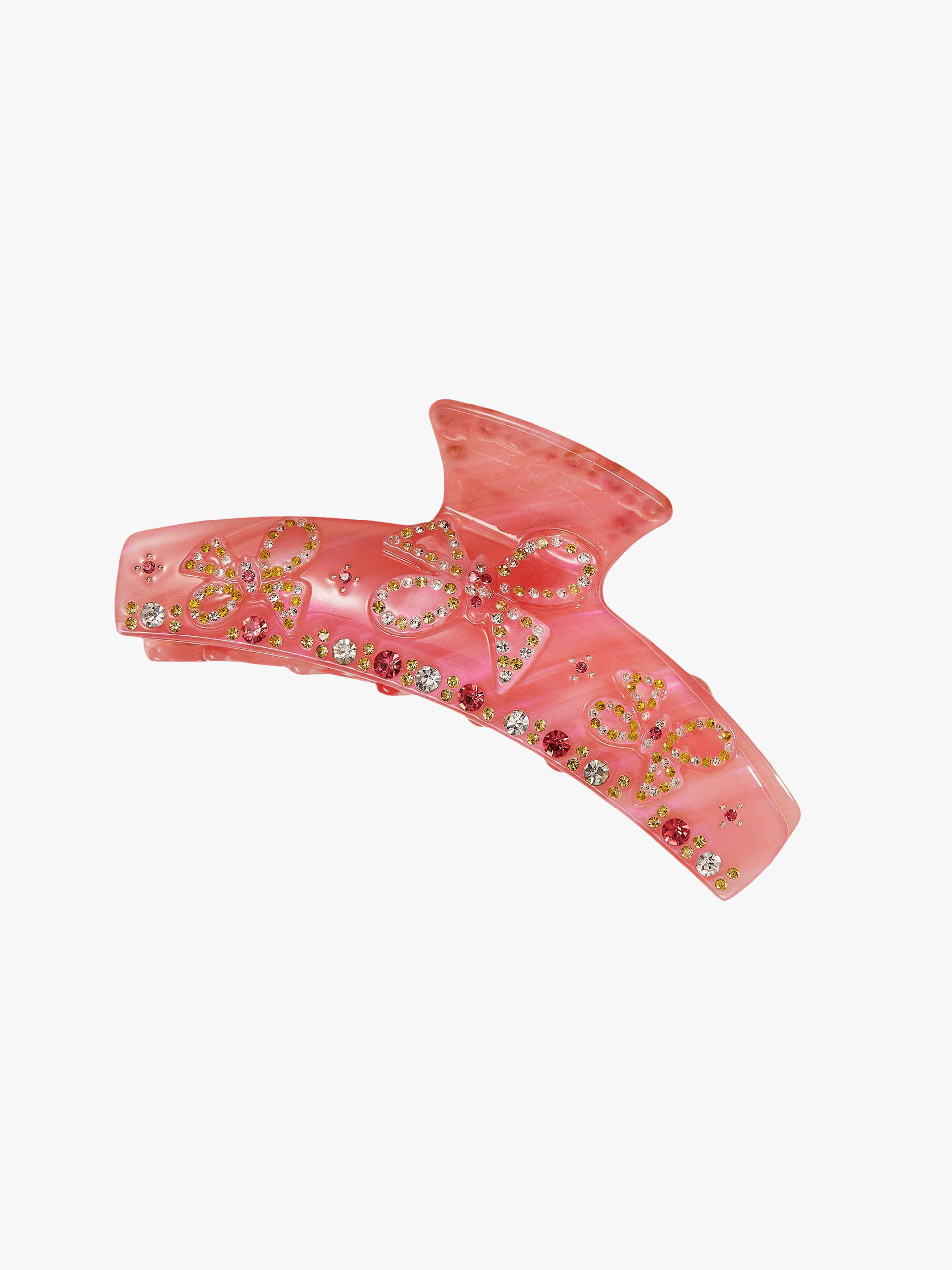 Bella Crystal Claw Clip (Pink) in Pink made by Nana Jacqueline