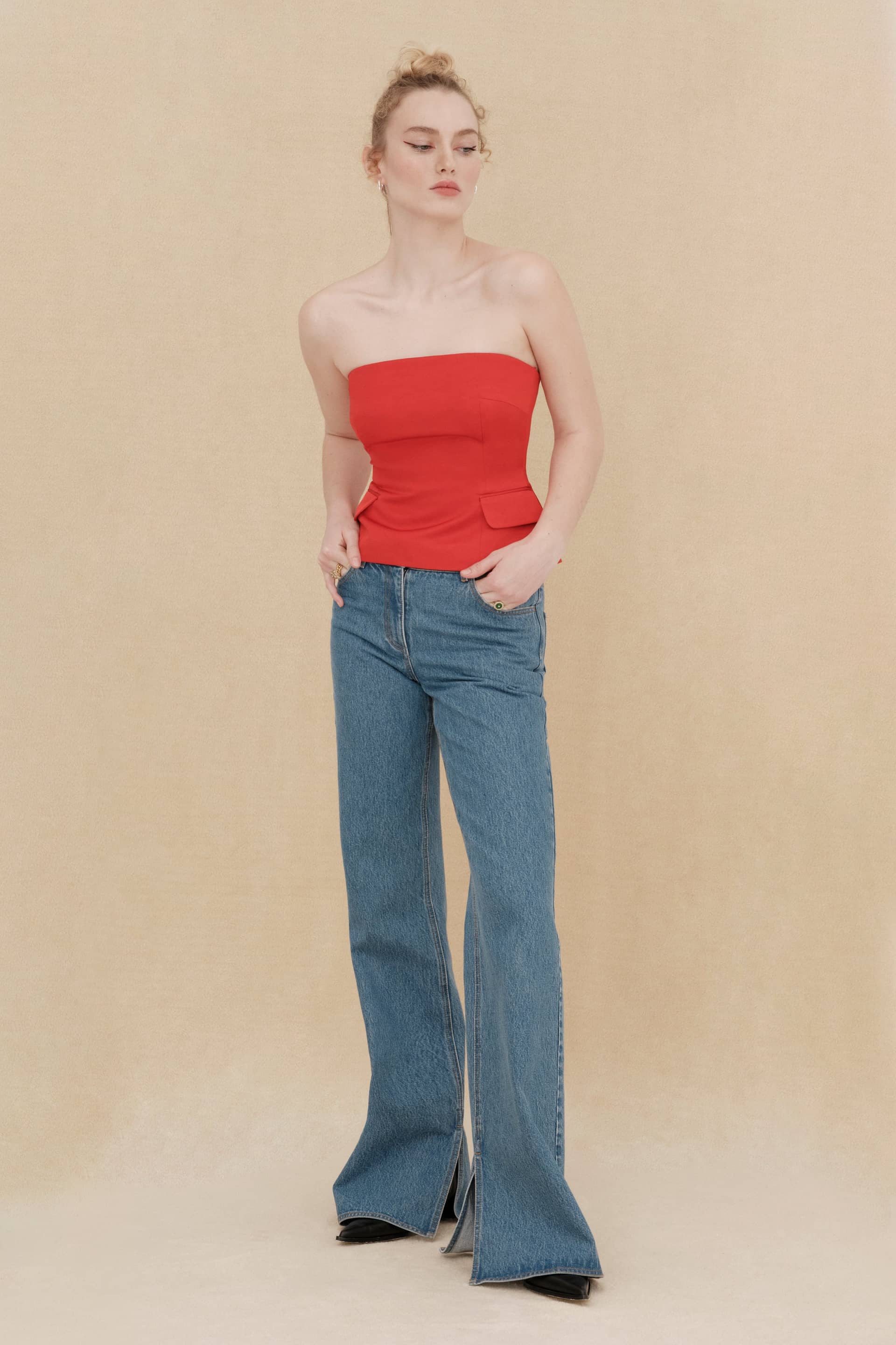 JESSI TOP RED made by Occleus