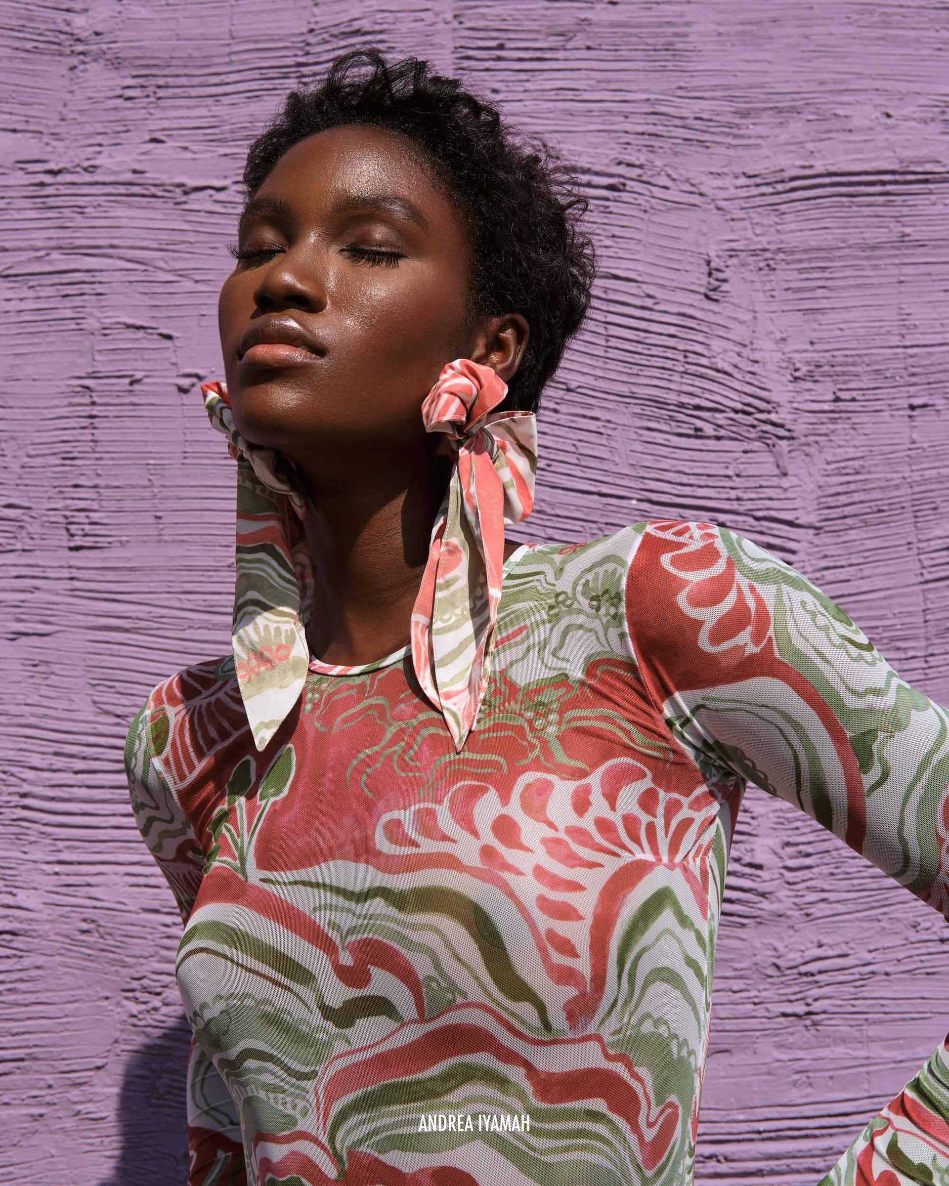 EUCA BOW EARRING made by Andrea Iyamah