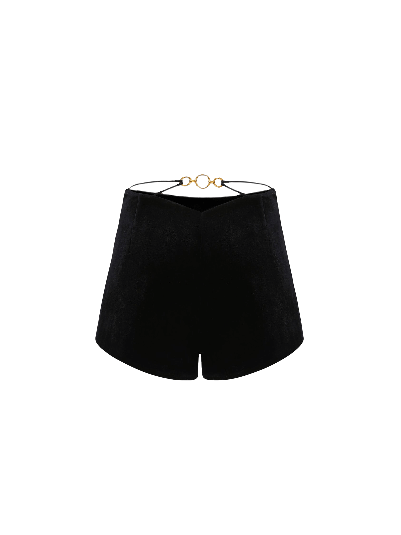 Sahara Velvet Shorts (Final Sale) in Black made by Nana Jacqueline
