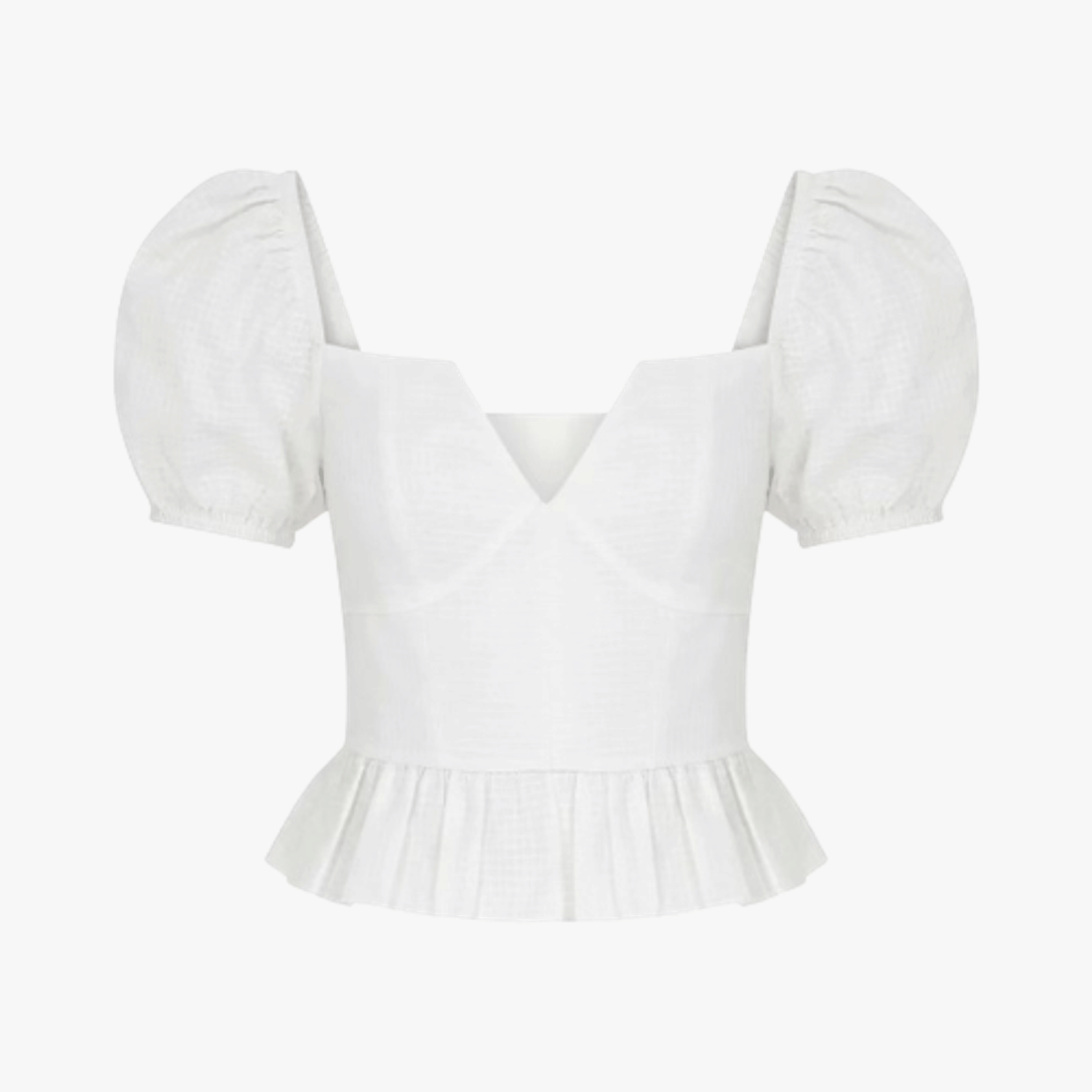 Movenna Top in White made by Nazli Ceren