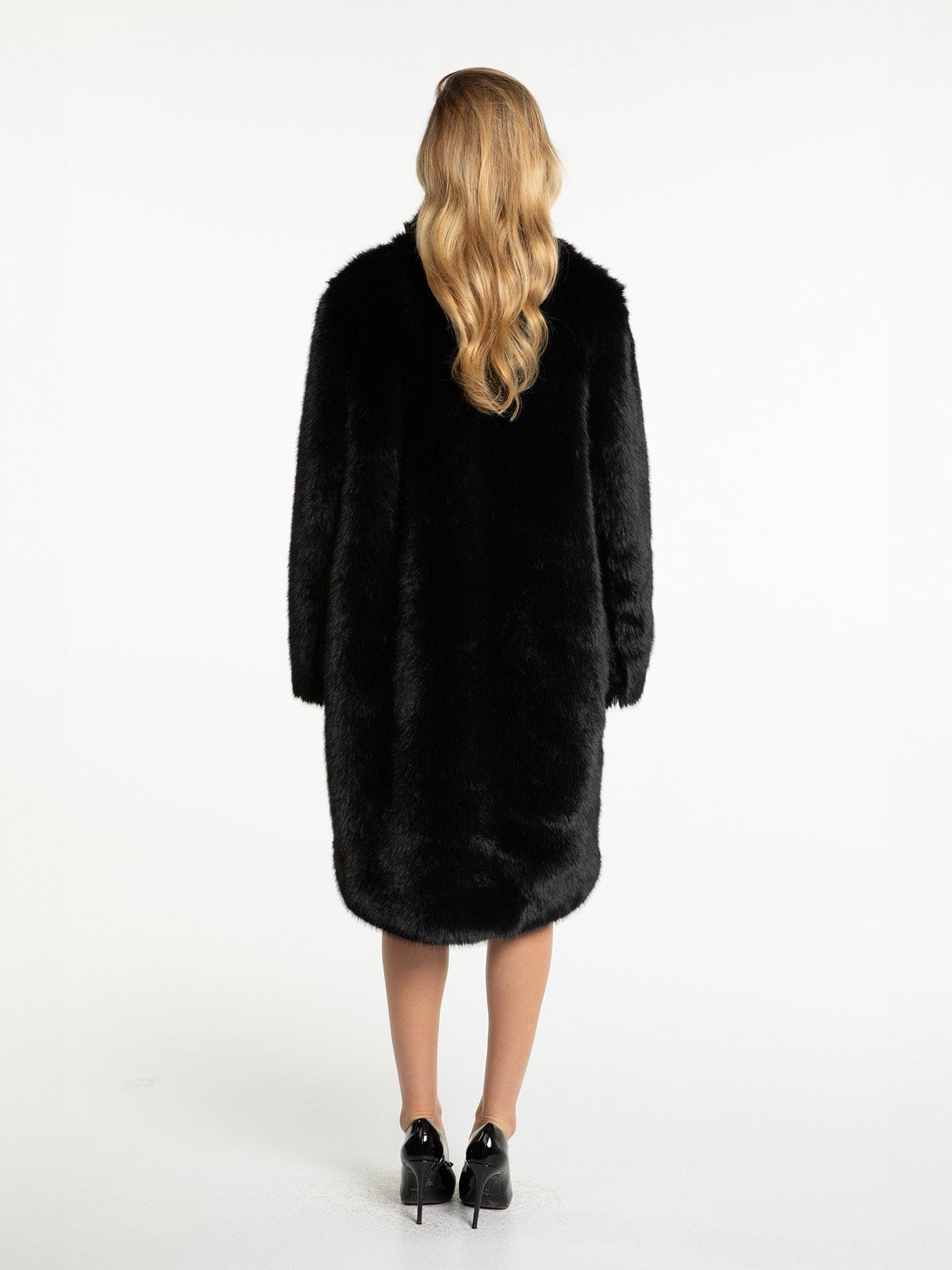 Sofia Fur Coat (Black) made by Nana Jacqueline
