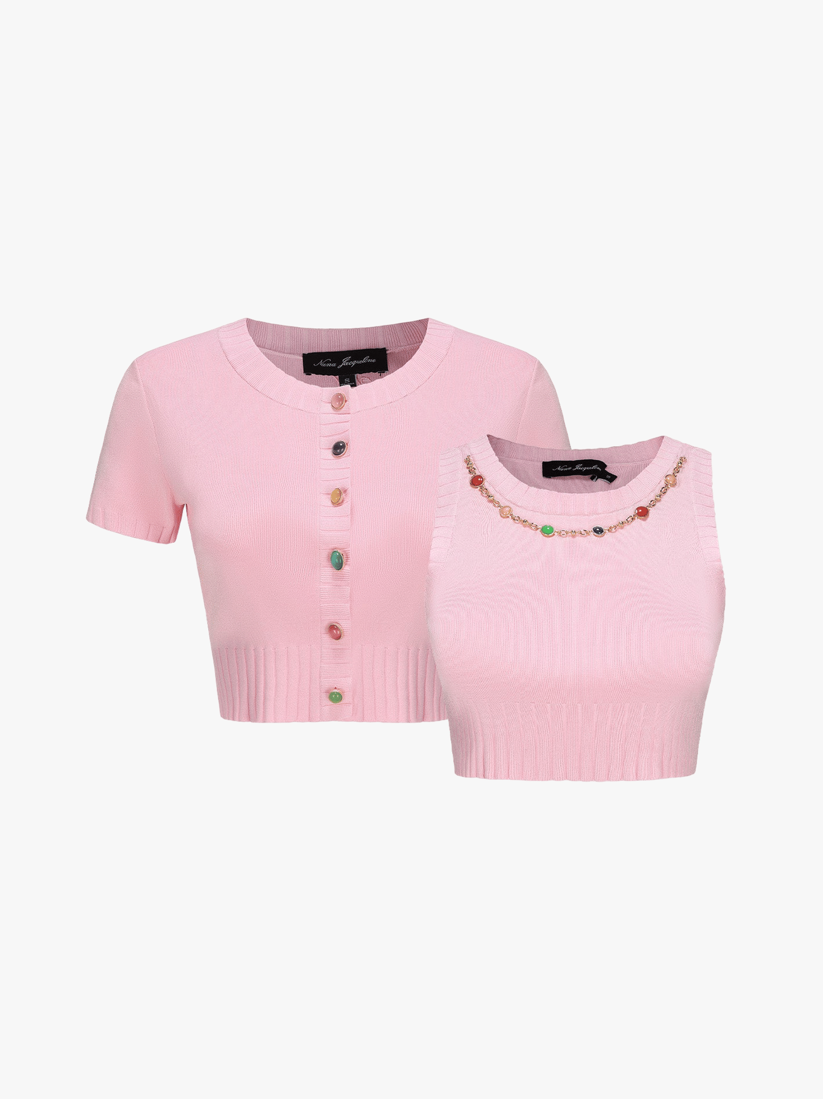 Kennedy Knit Top Set (Pink) made by Nana Jacqueline