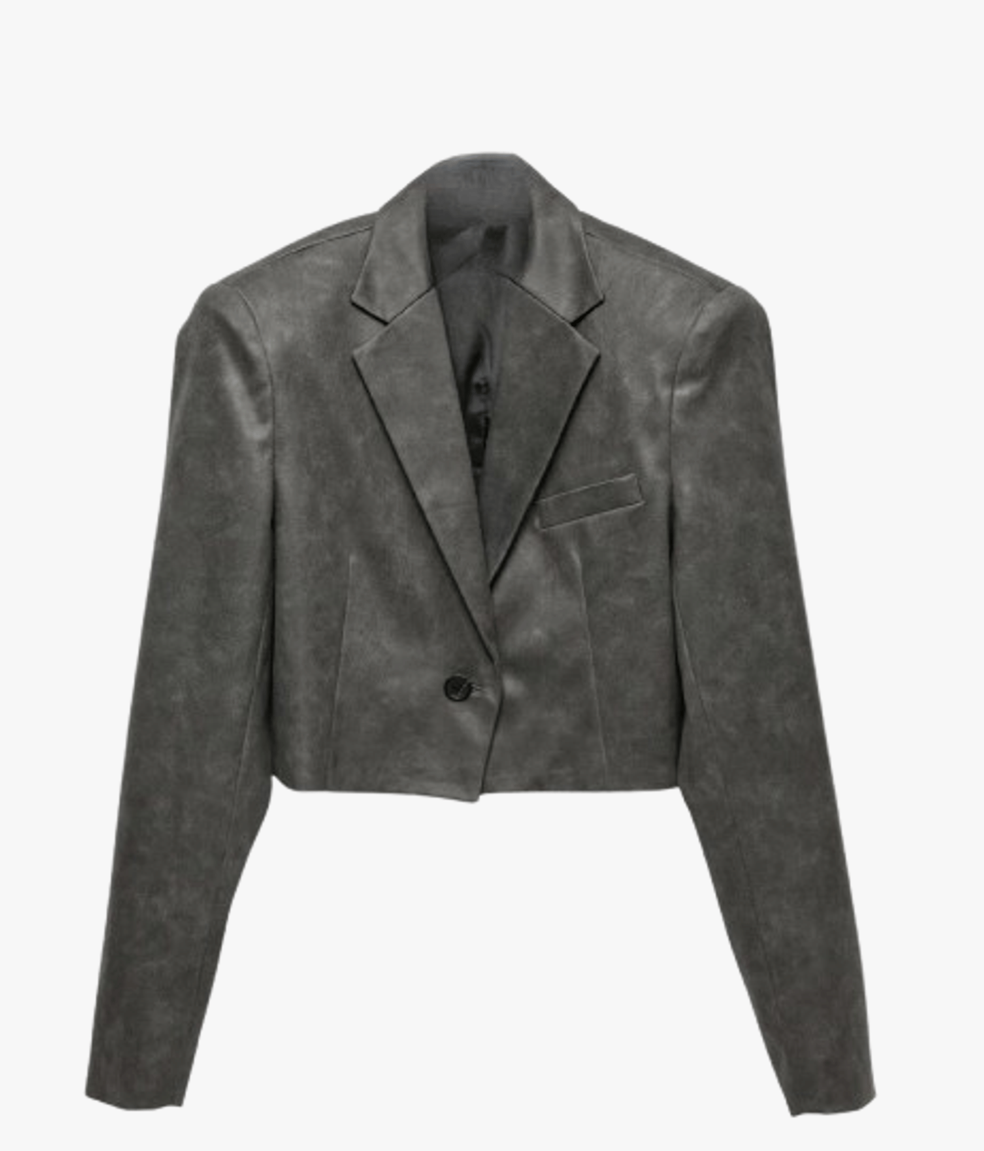 Suede effect cropped jacket made by AFTERHOURS