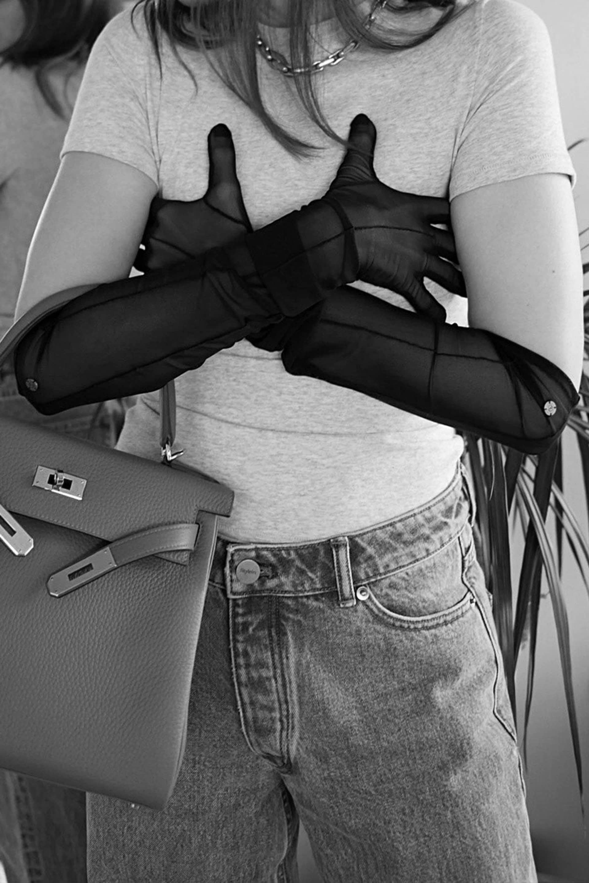 Mesh Long Black made by Handsome Stockholm