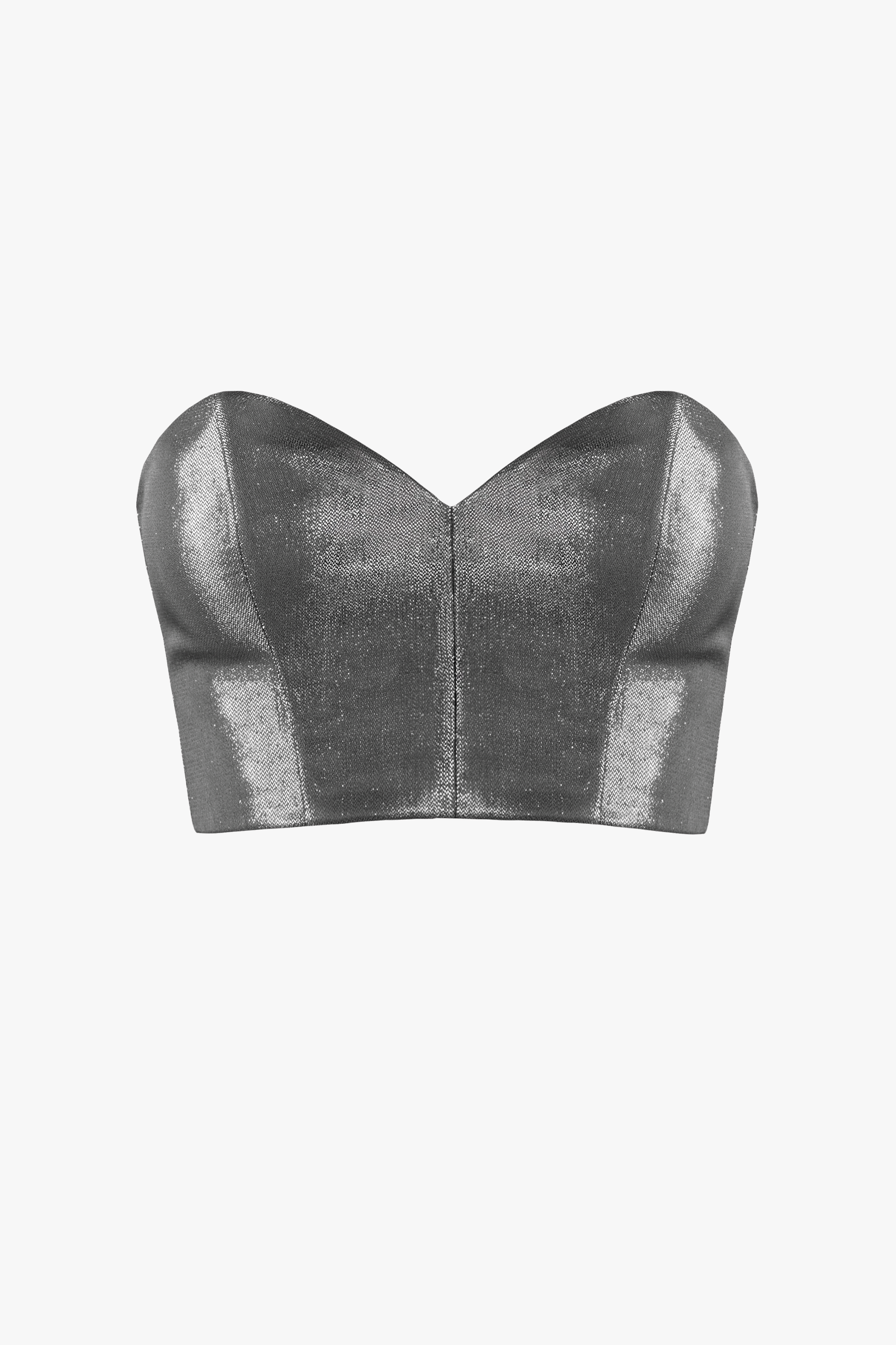 METALLIC Corset Top made by Vestiaire d'un Oiseau Libre