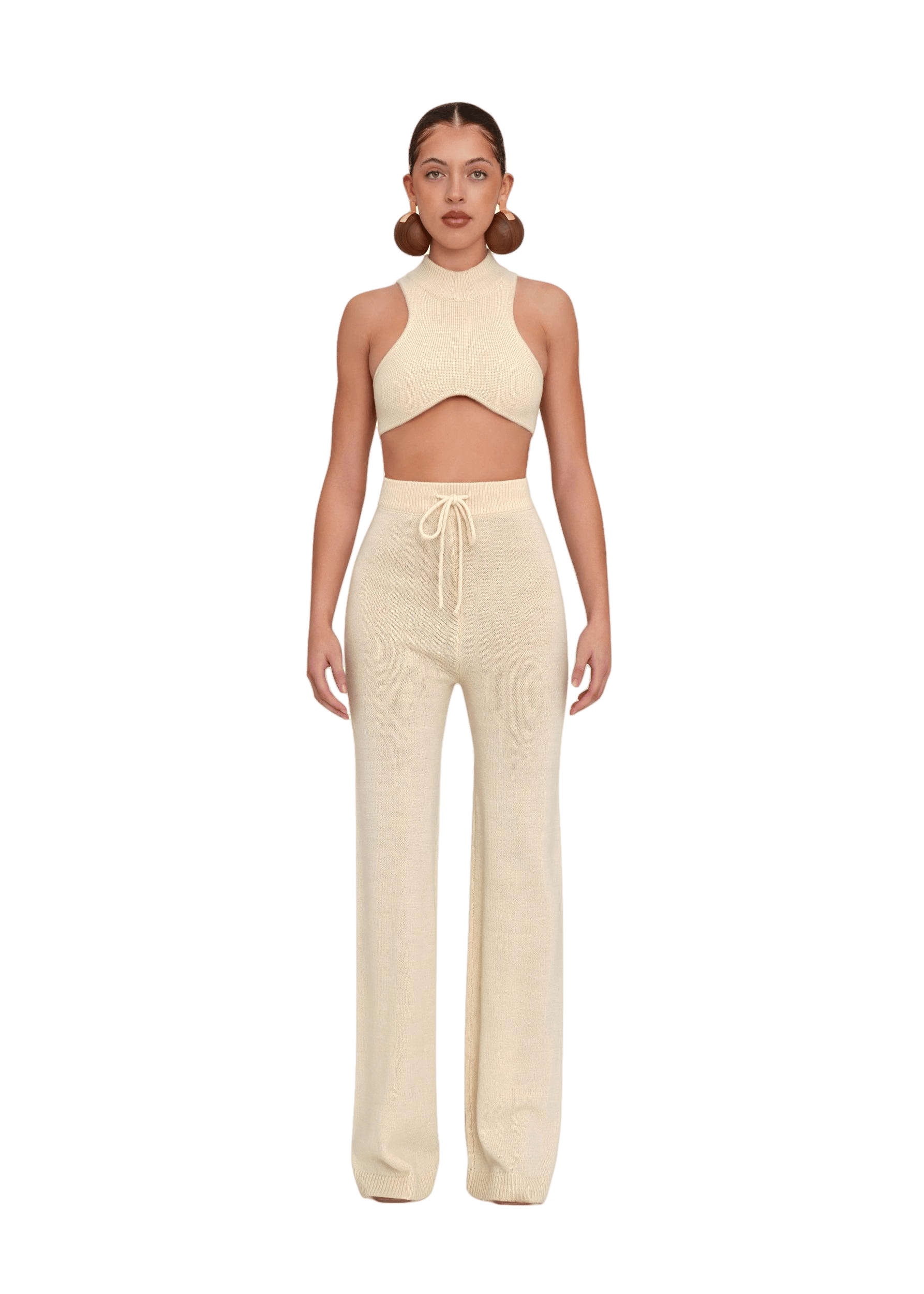 ALLY TUSK KNIT PANTS made by Andrea Iyamah