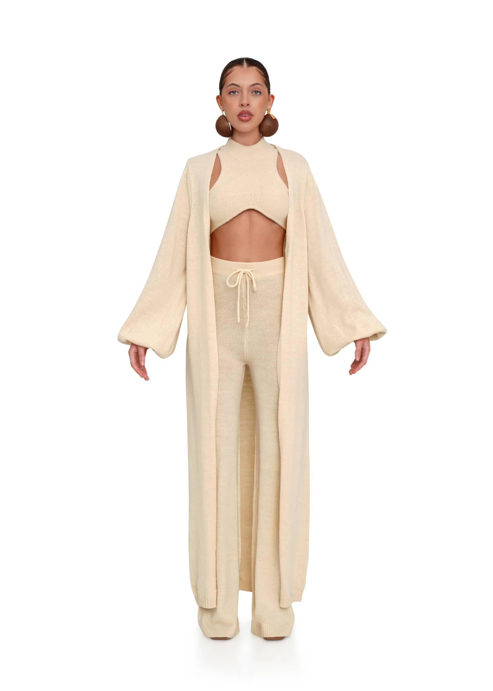 ALLY TUSK KNIT PANTS made by Andrea Iyamah