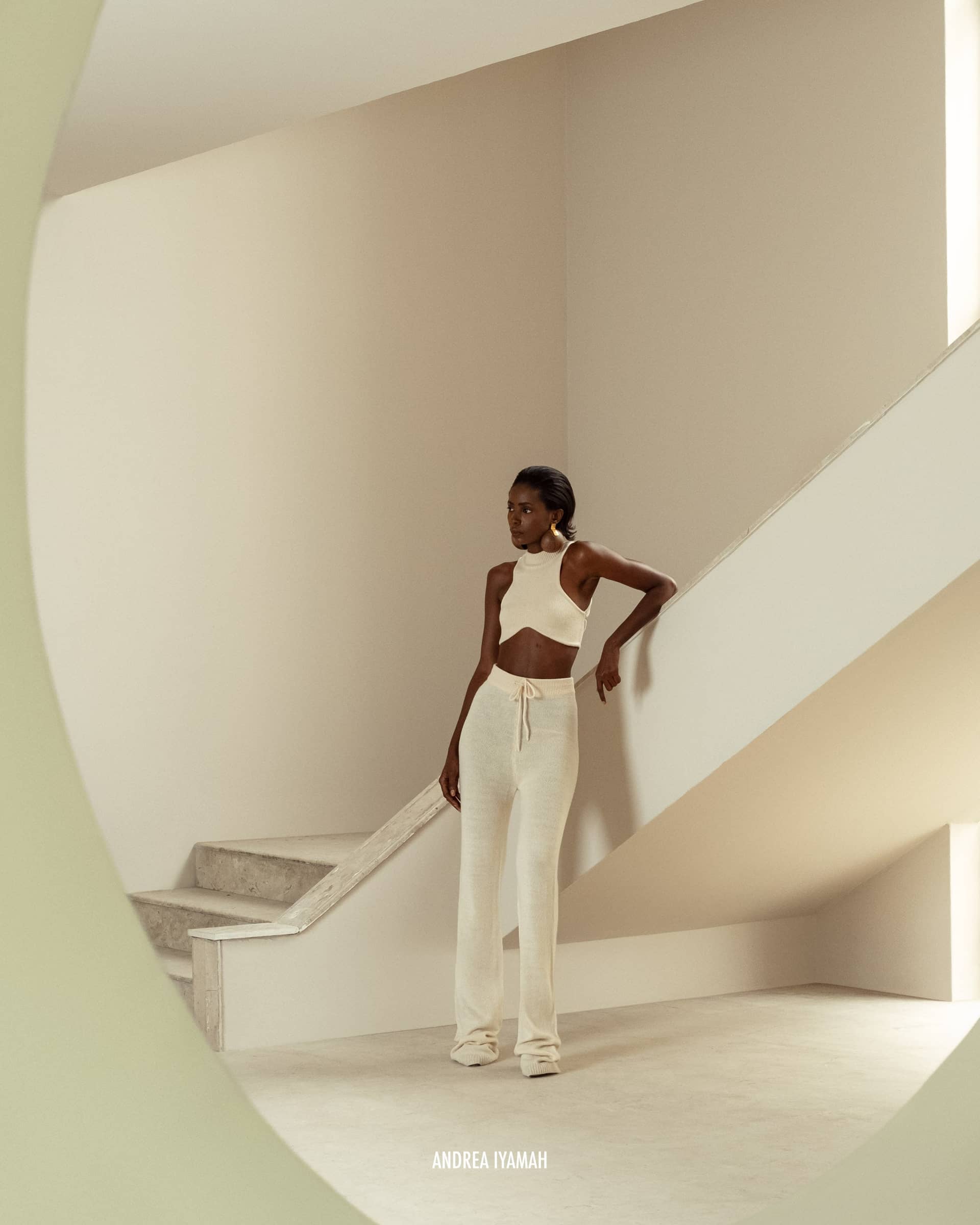 ALLY TUSK KNIT PANTS made by Andrea Iyamah