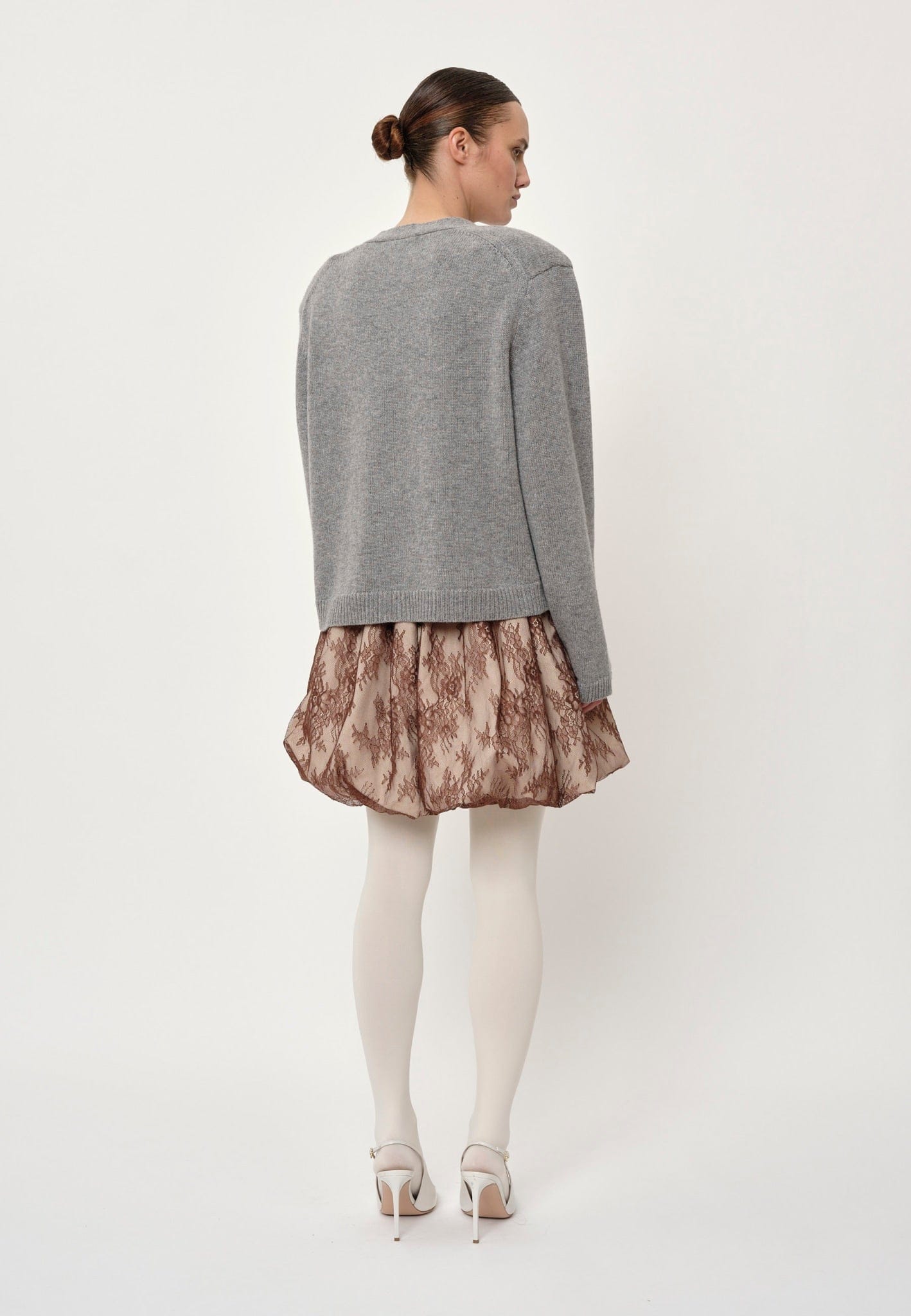 Vivi Knit Cardigan - Light Grey made by HERSKIND