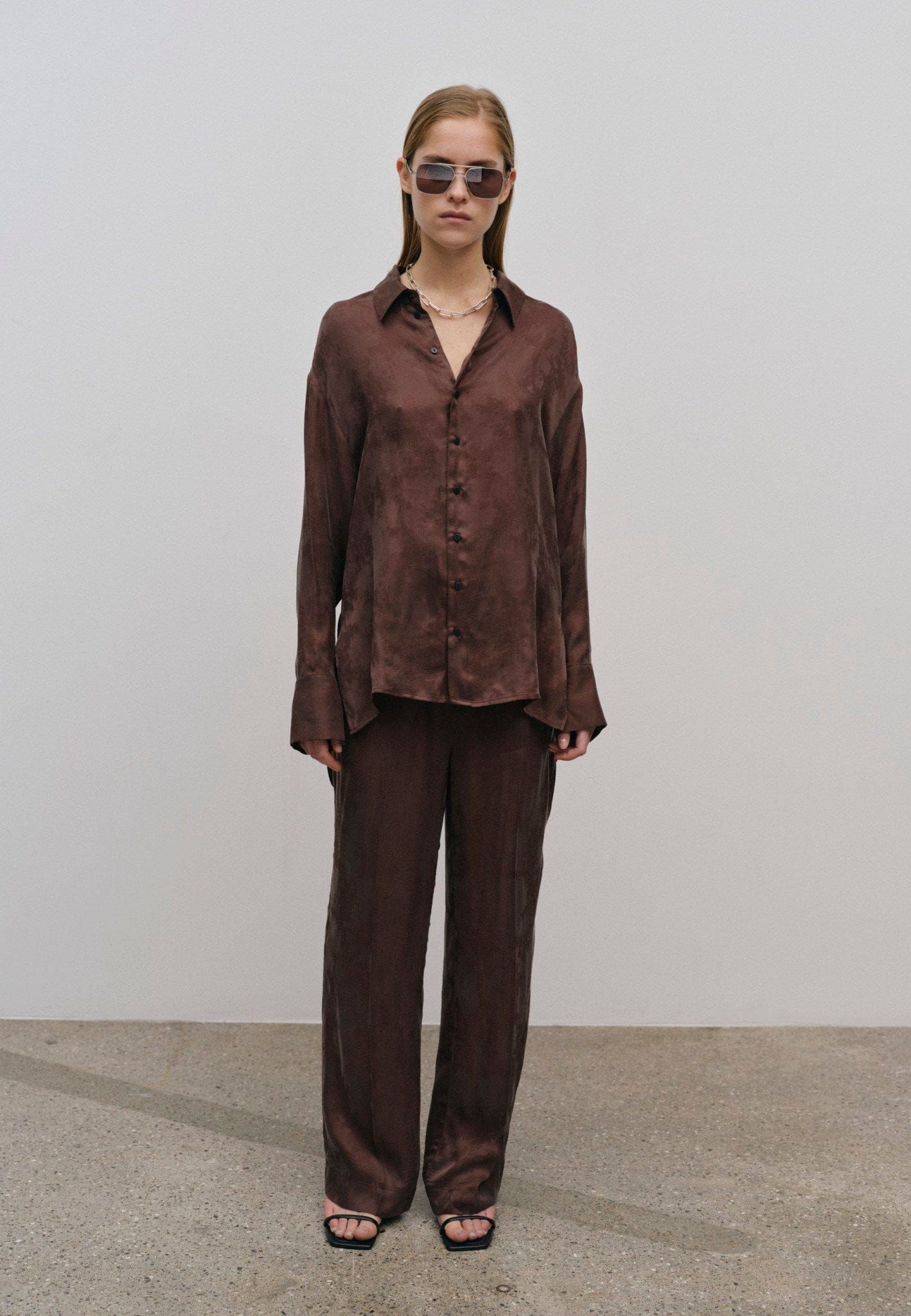 Jenka  Shirt - Chestnut made by HERSKIND
