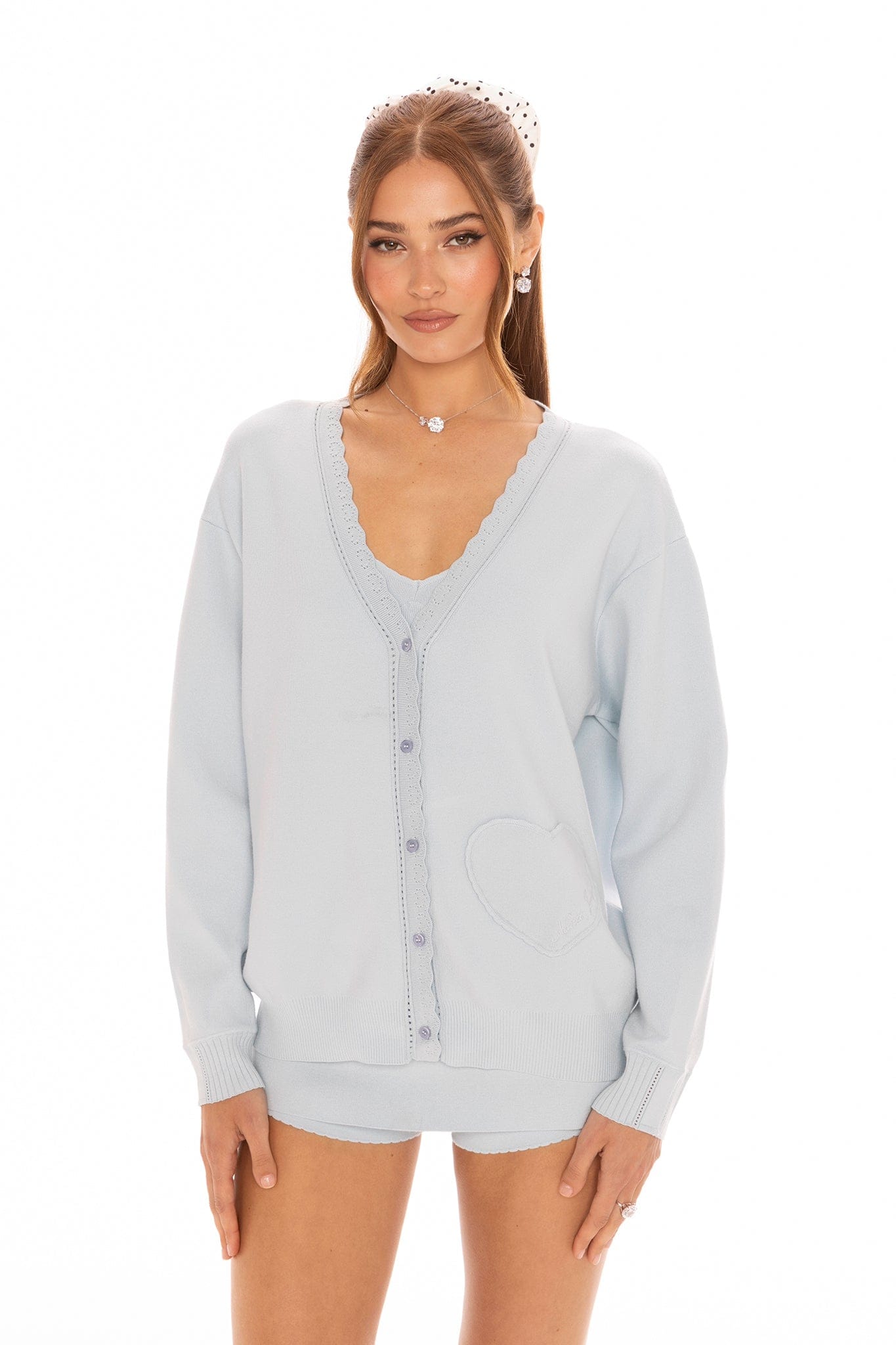 Carrie Cardigan (Blue) made by Nana Jacqueline