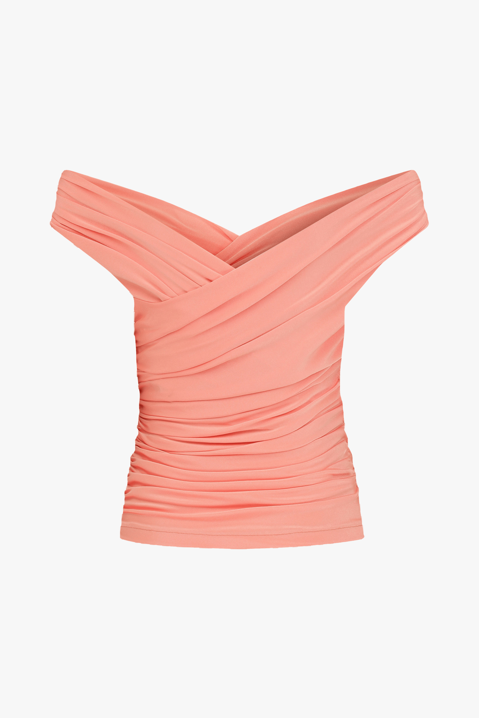 Cheri Jersey Blouse in Tangerine in Pink made by Nazli Ceren