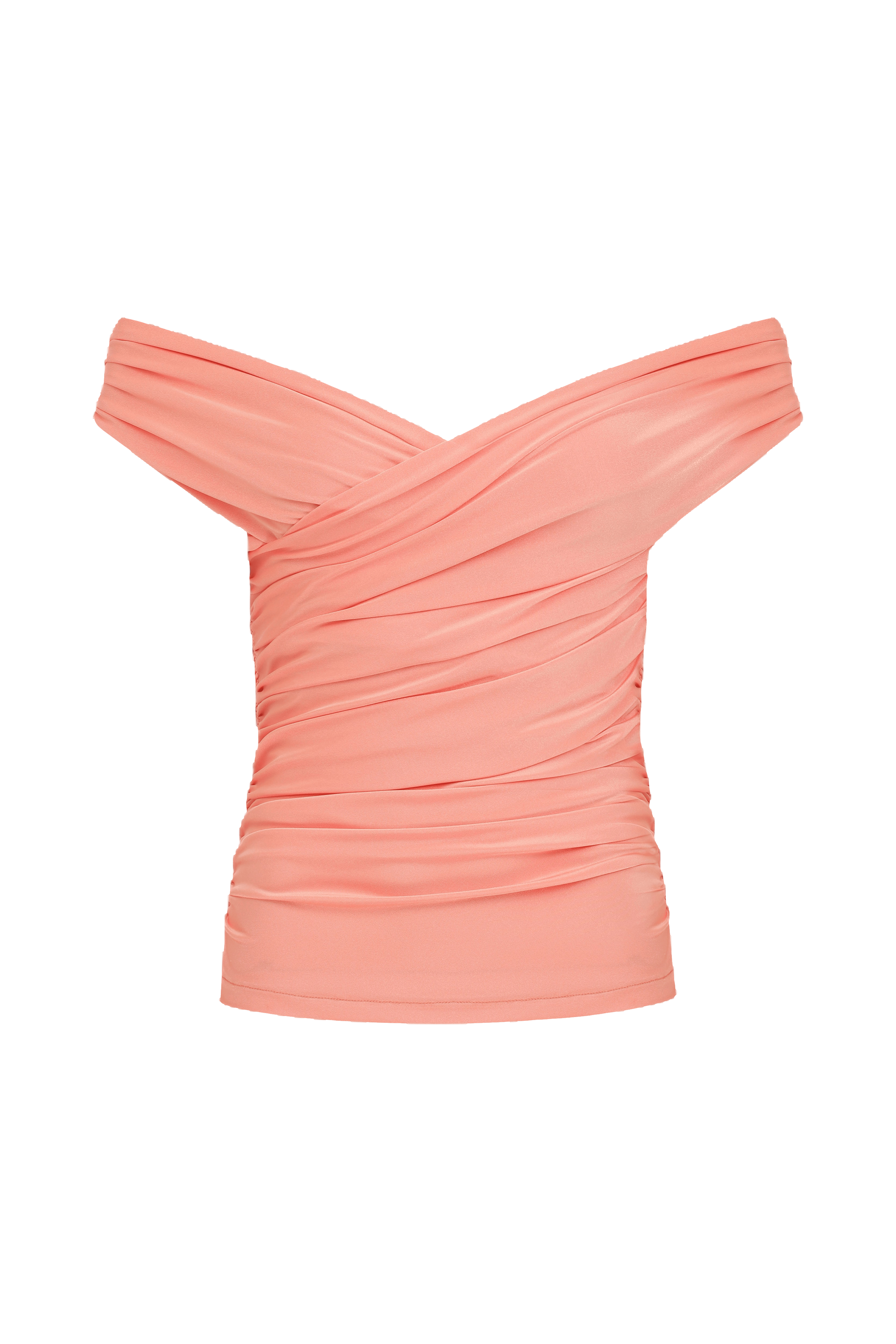 Cheri Jersey Blouse  in Tangerine in Pink made by Nazli Ceren