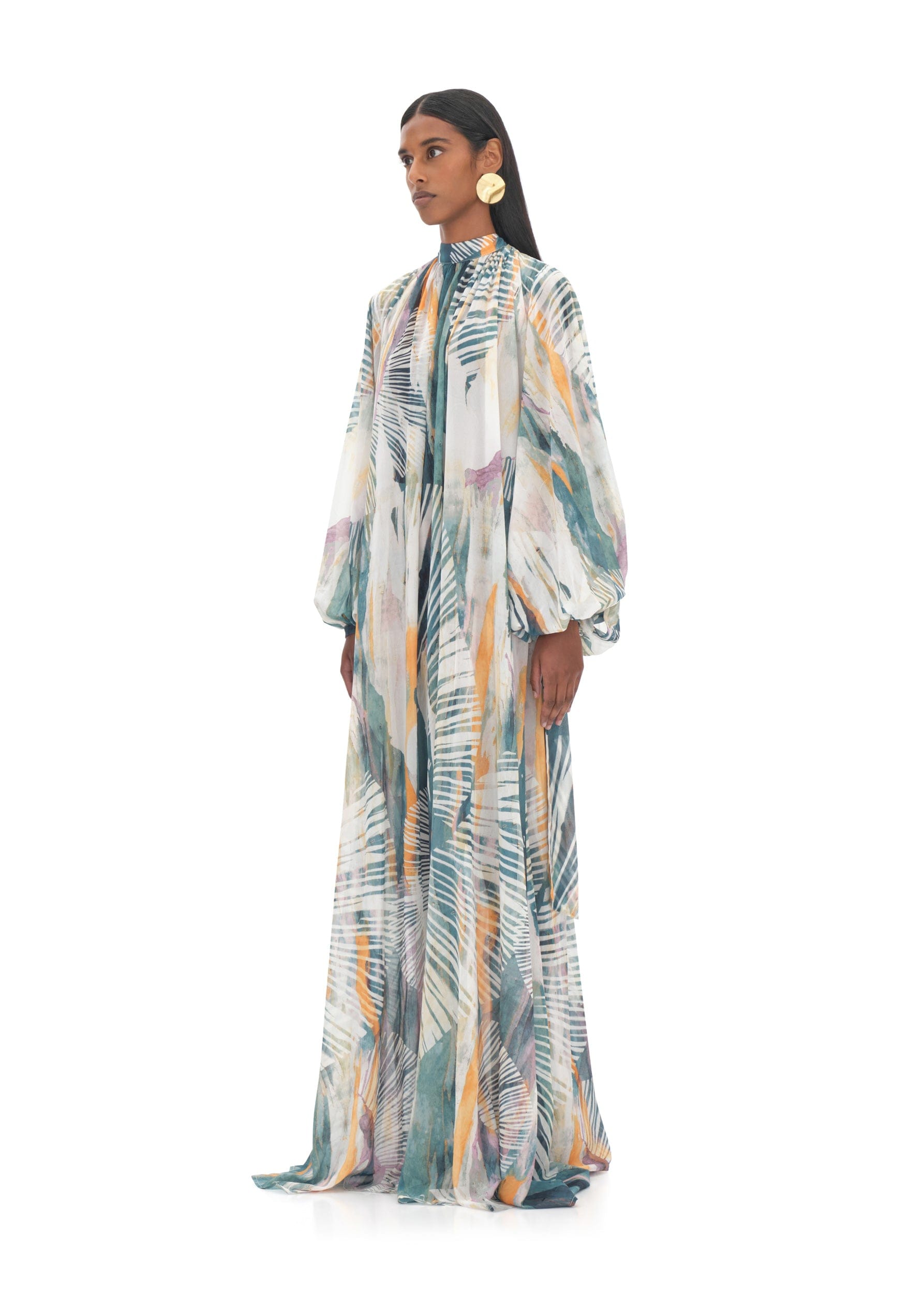 SADE COVER-UP ABSTRACT BARK DRESS made by Andrea Iyamah