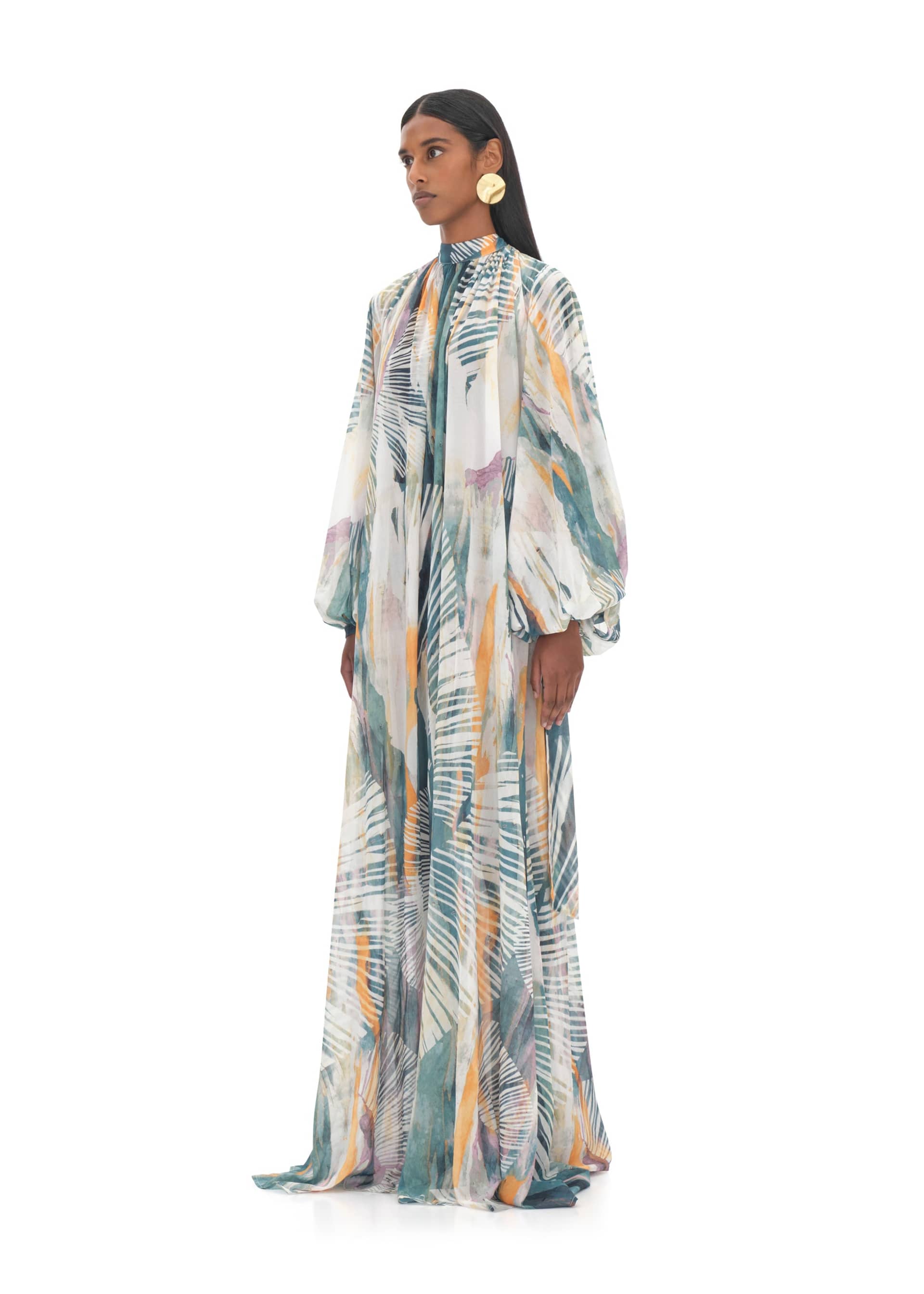 SADE COVER-UP ABSTRACT BARK DRESS made by Andrea Iyamah