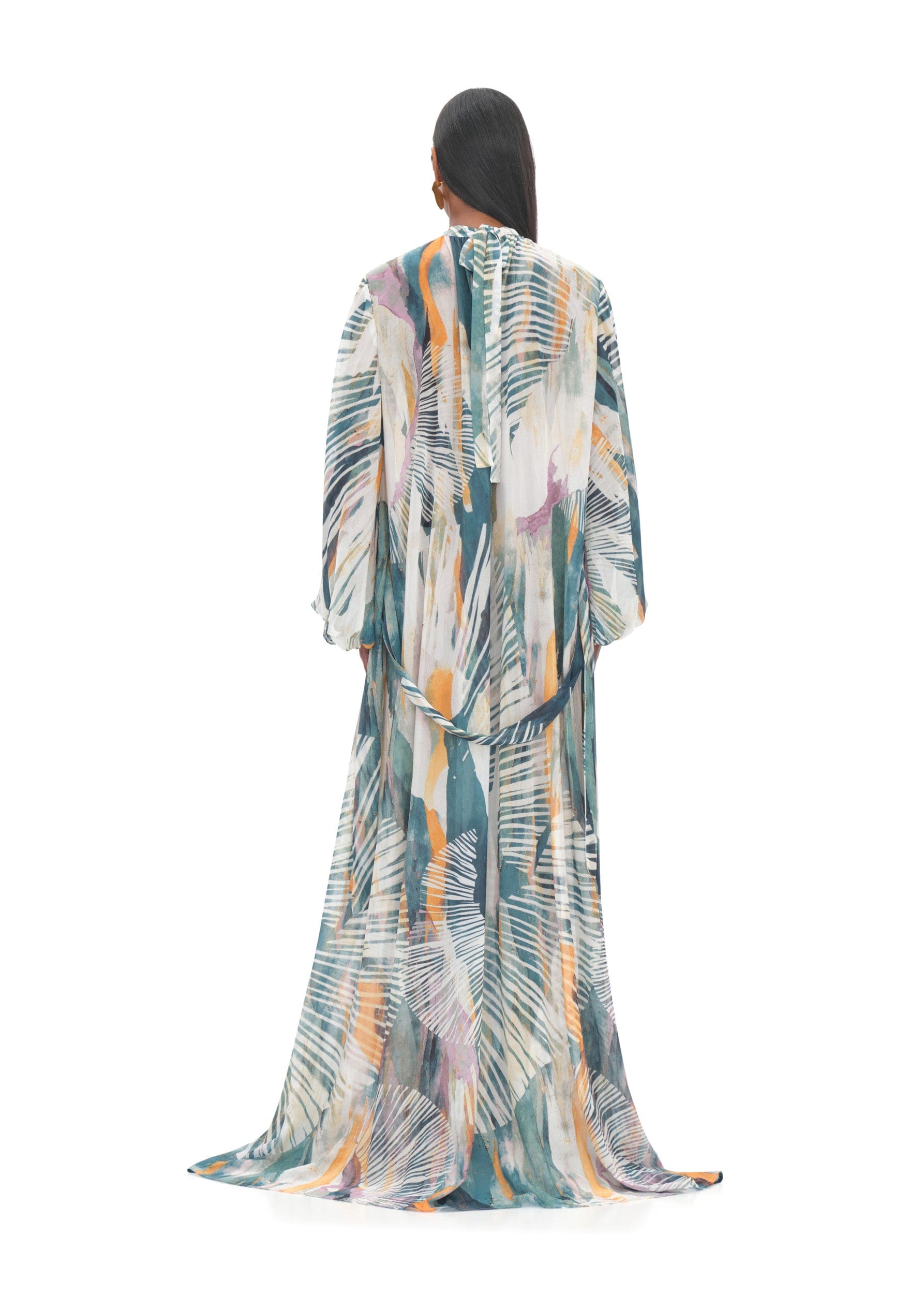 SADE COVER-UP ABSTRACT BARK DRESS made by Andrea Iyamah