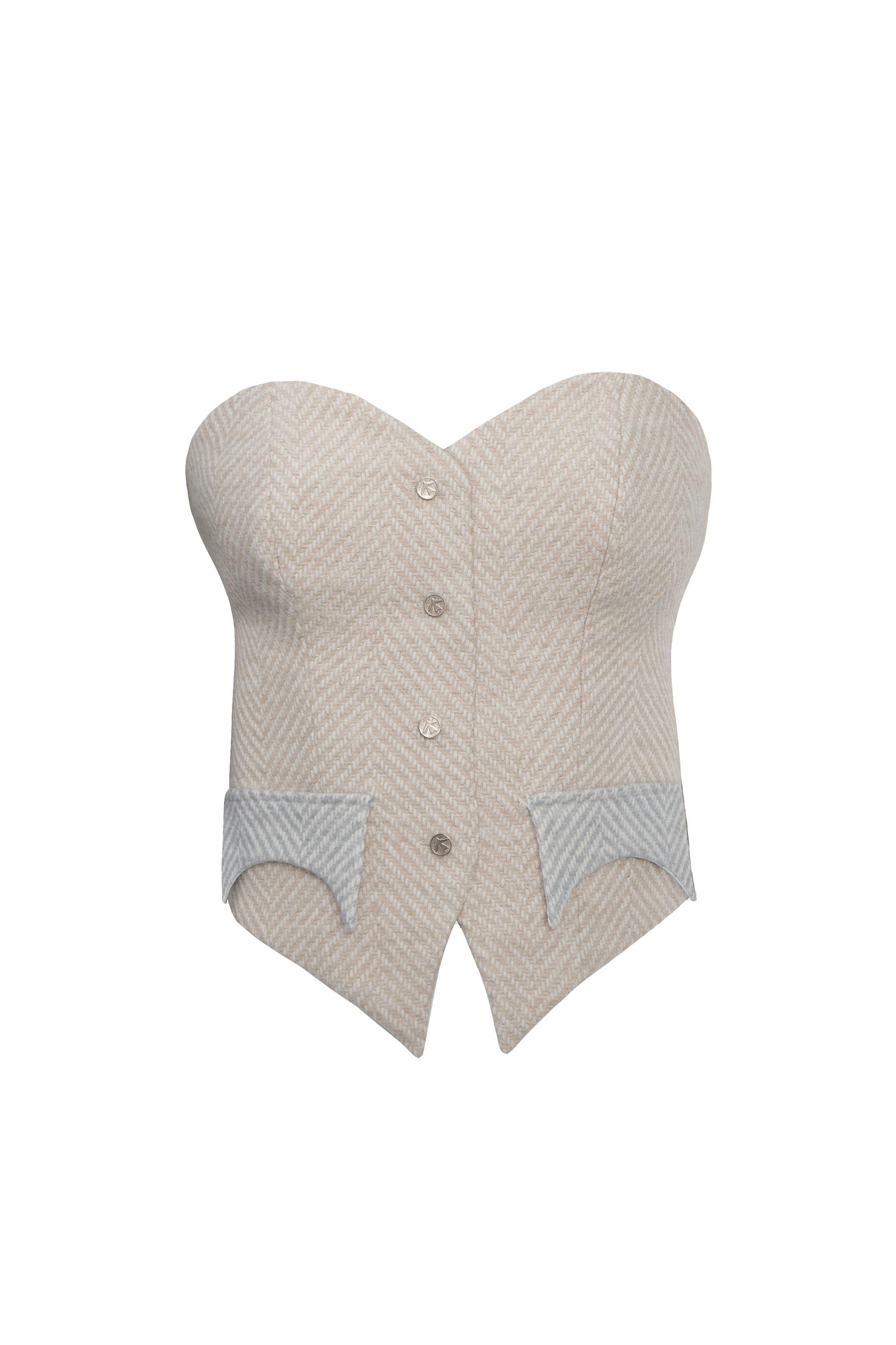 ALPACA CORSET in Beige made by Vestiaire d'un Oiseau Libre