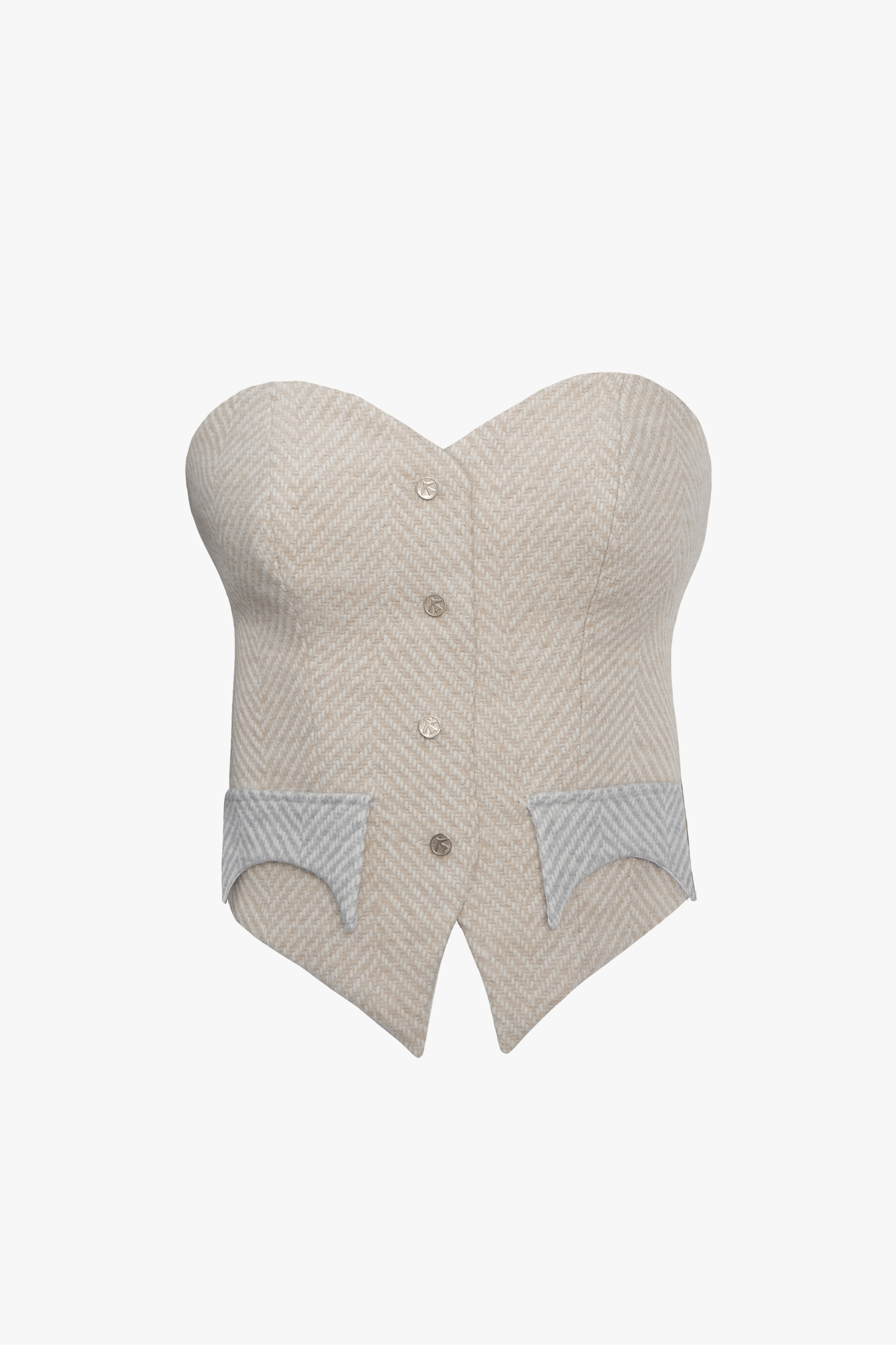 ALPACA CORSET in Beige made by Vestiaire d'un Oiseau Libre