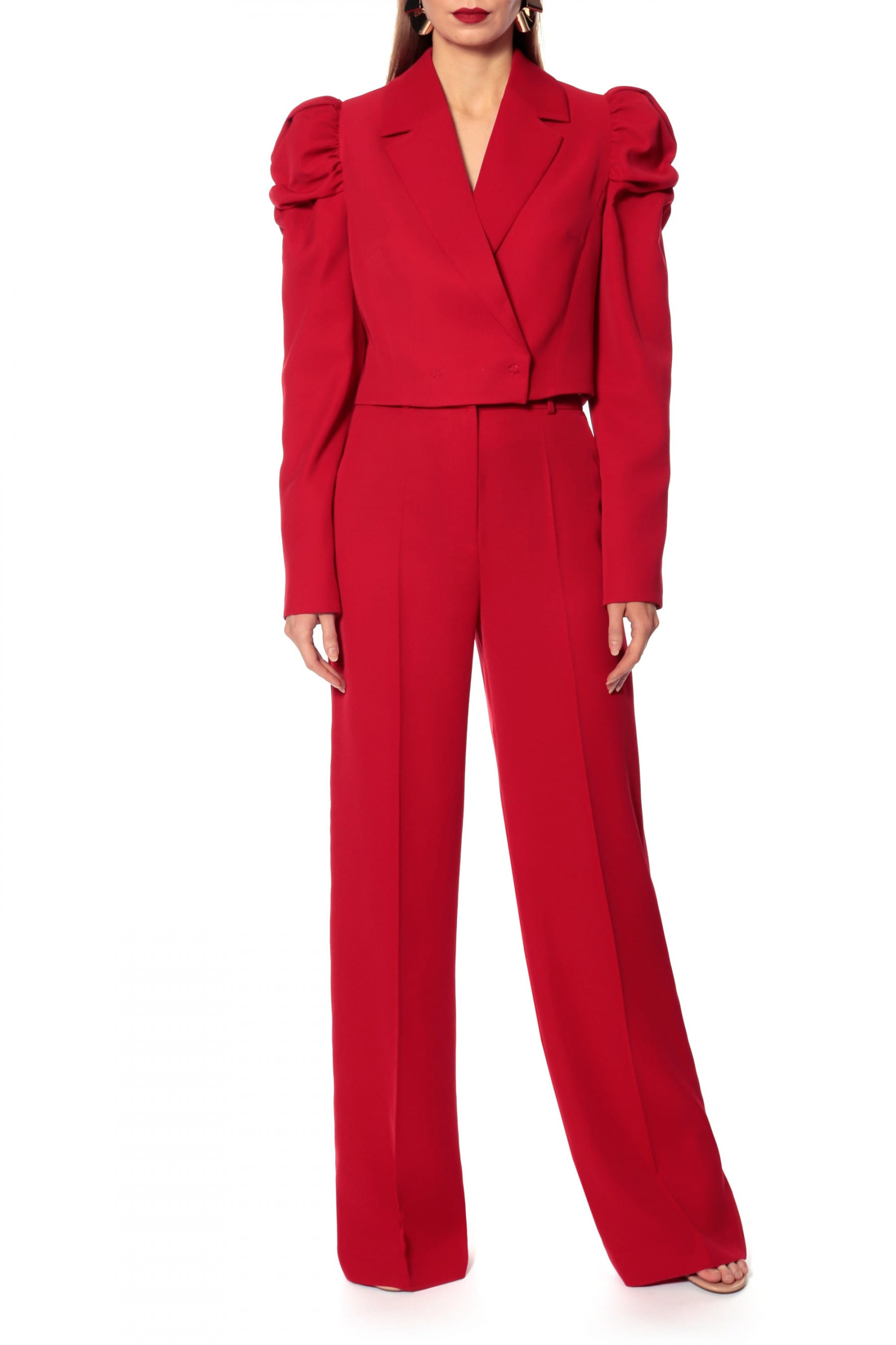 Pants Suzie Ribbon Red made by HALEWSKI