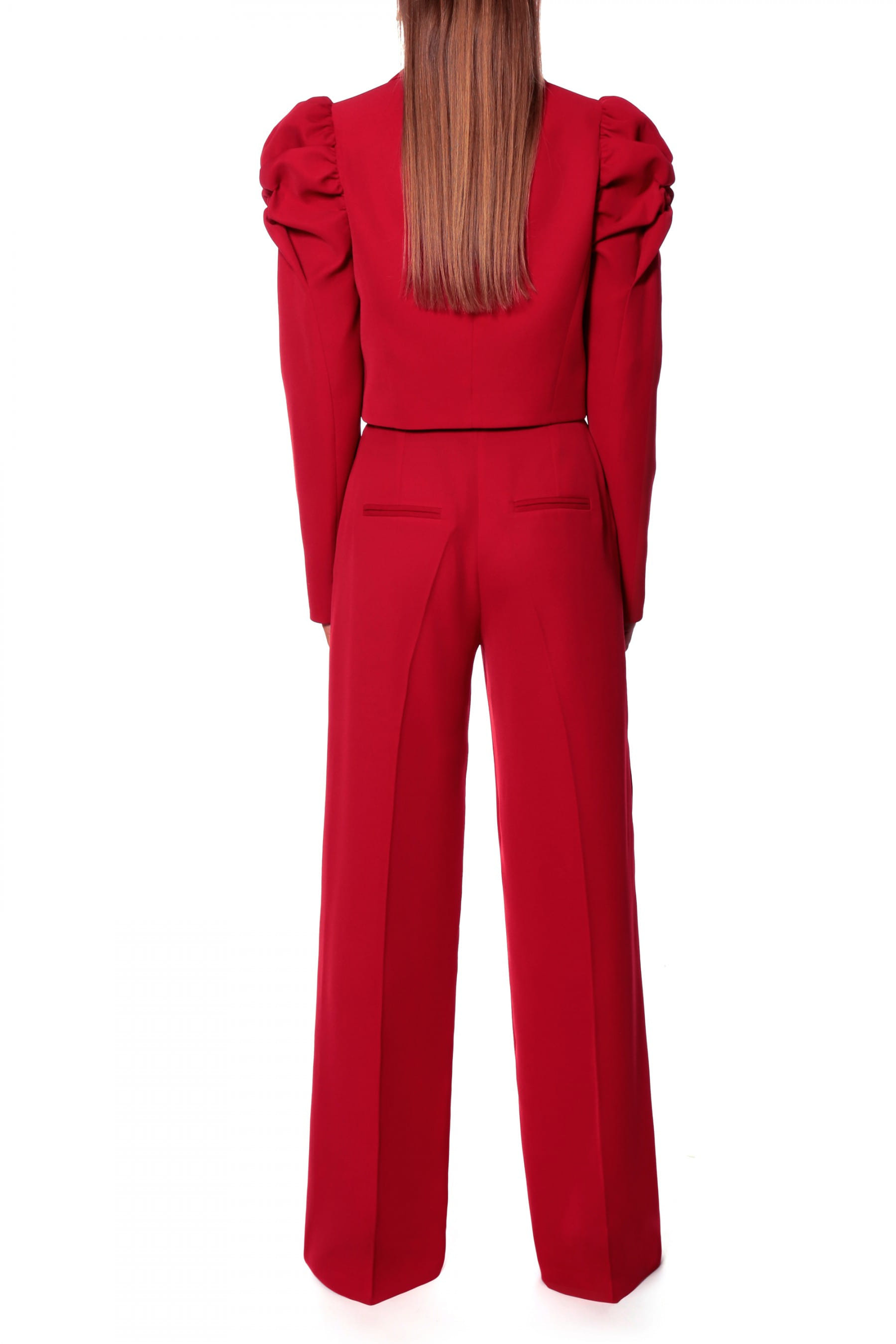 Pants Suzie Ribbon Red made by HALEWSKI