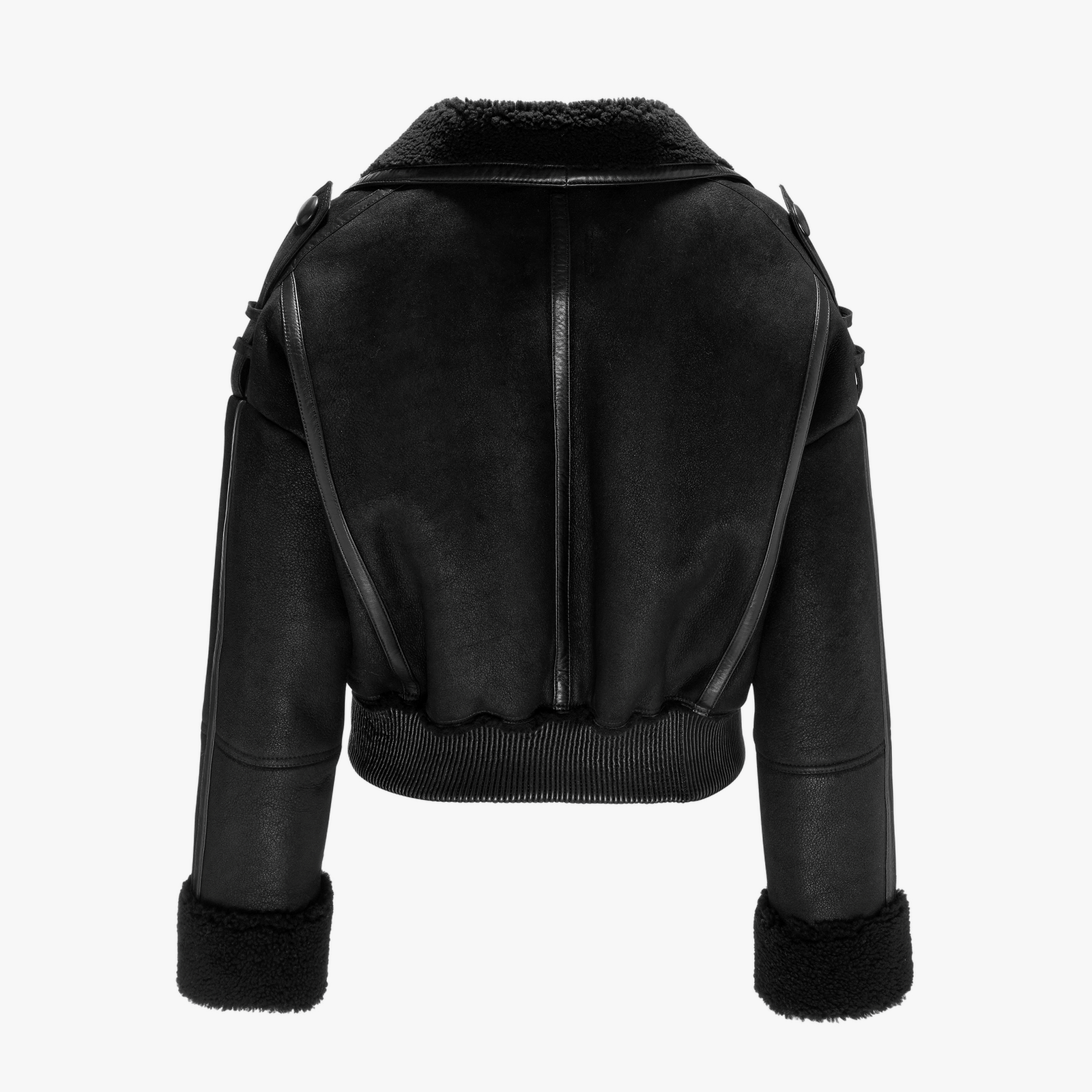 Lamb Leather Jacket In Black made by YAVORSKA