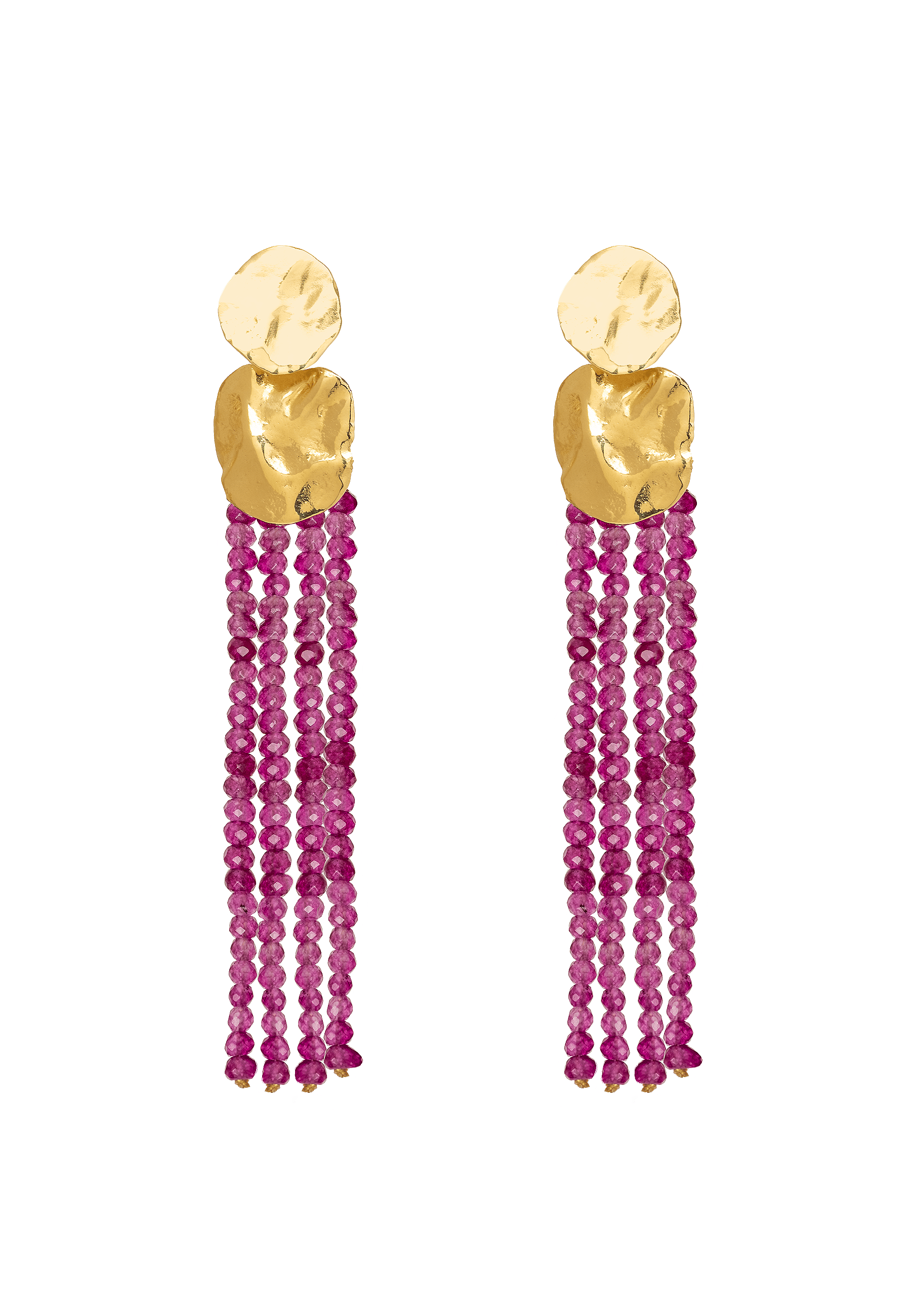 Liliana Fuchsia Earrings made by Lavani Jewels
