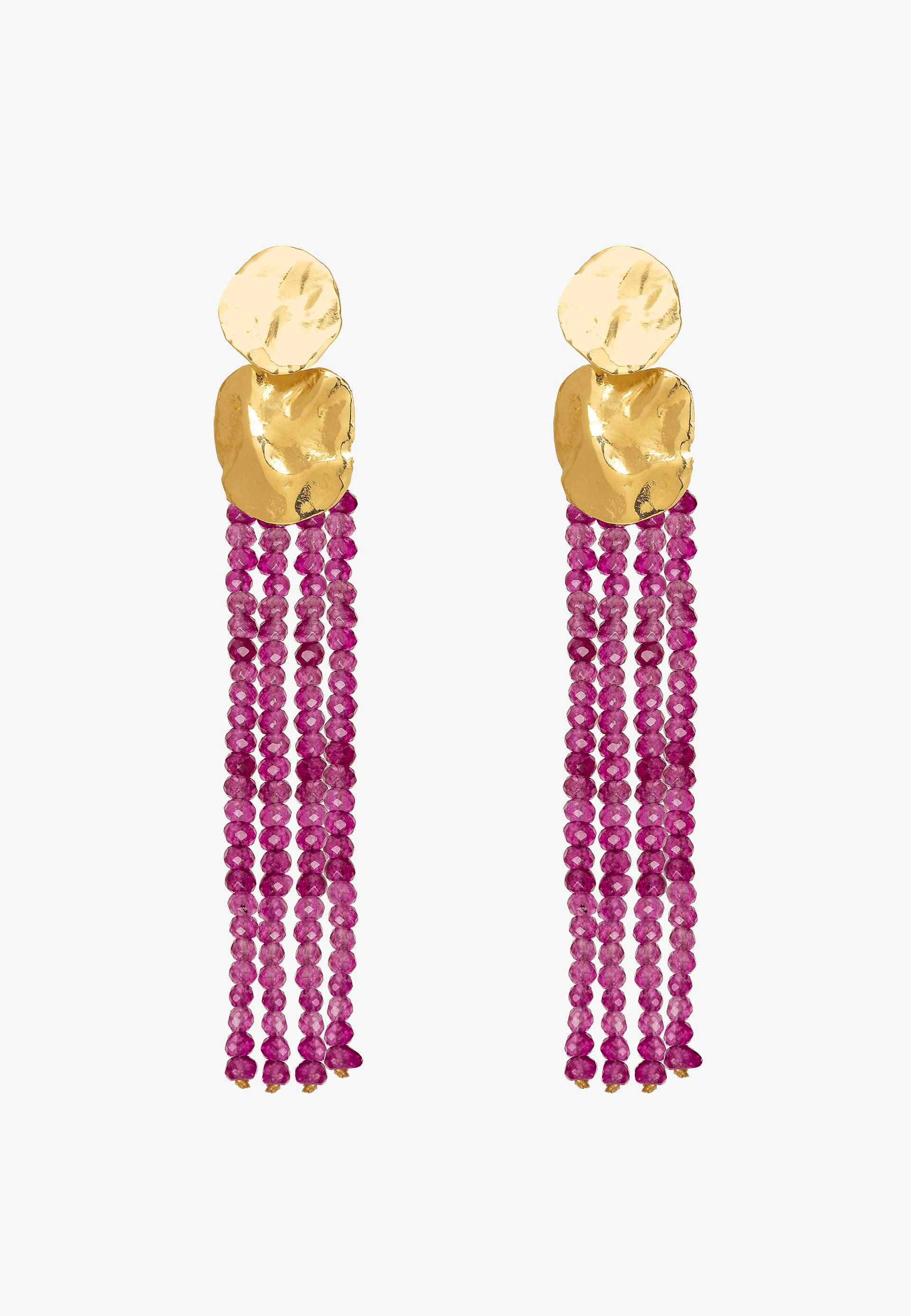 Liliana Fuchsia Earrings made by Lavani Jewels