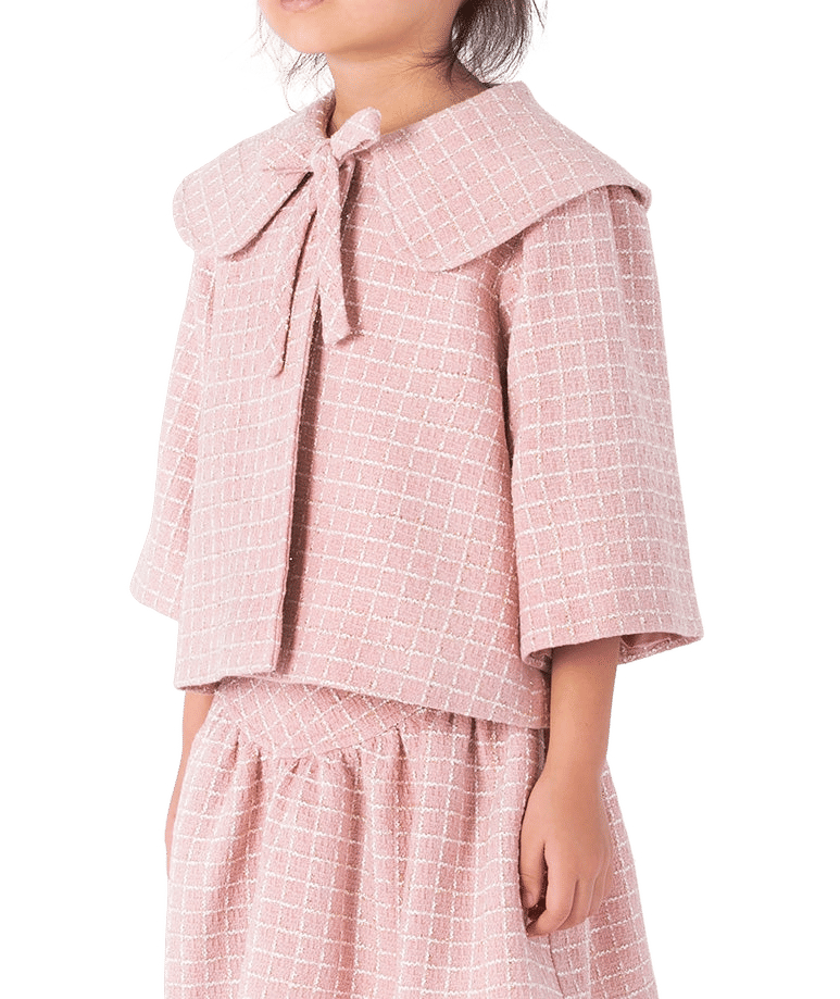 Bouclé Tweed Girls Jacket made by Mama Luma