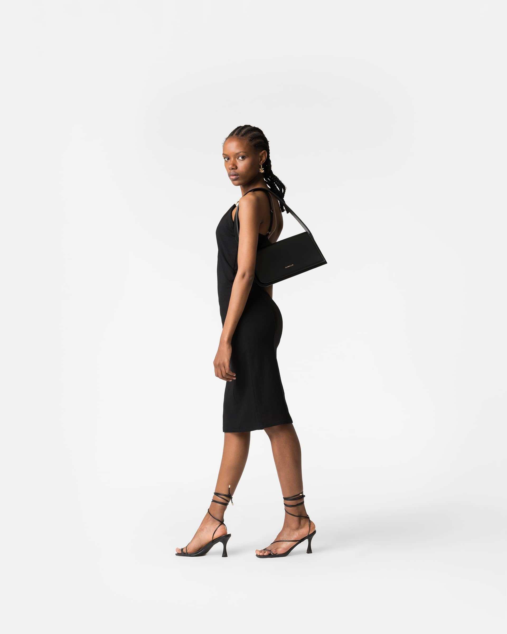 Amaya dress in Black made by DIVALO