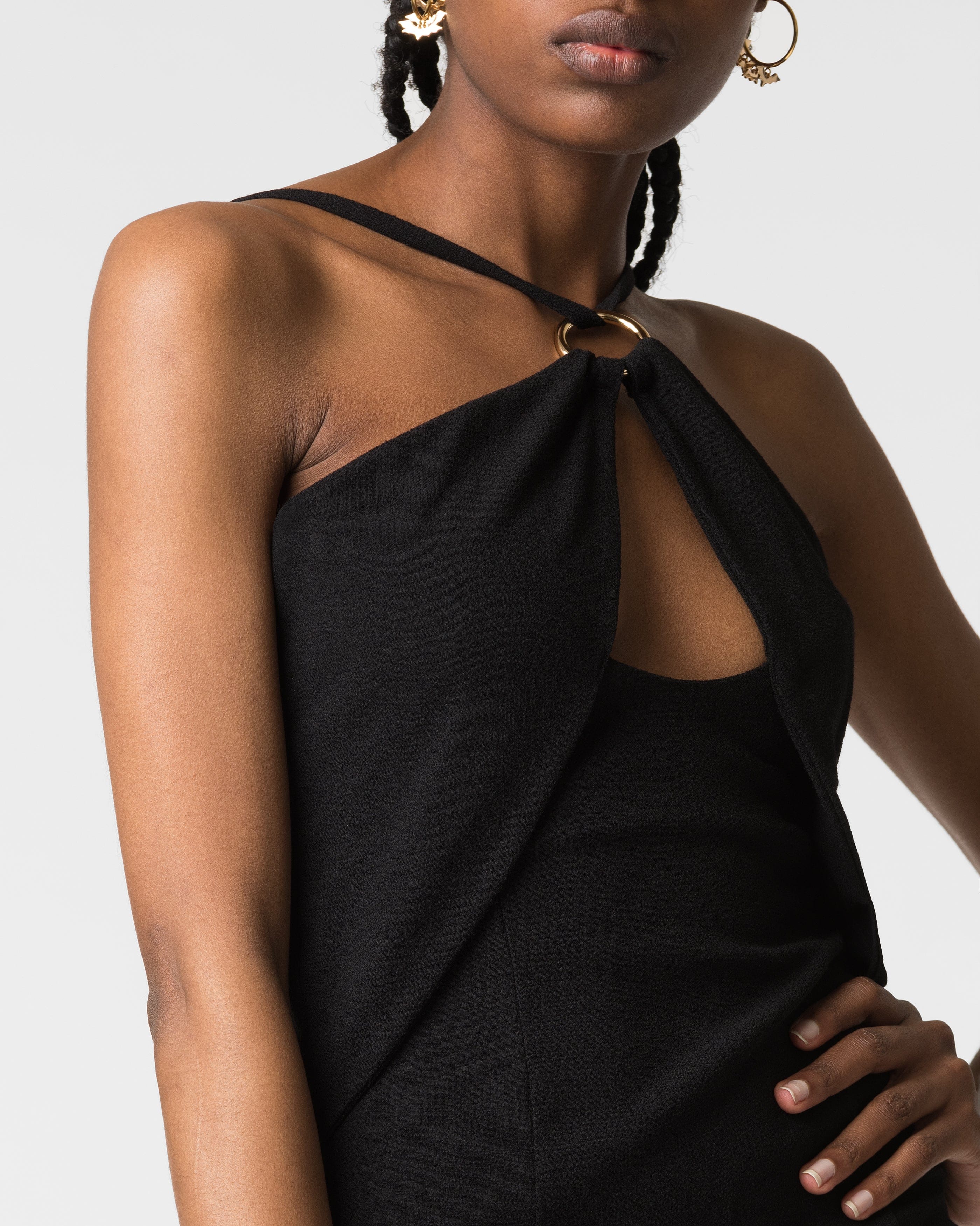 Amaya dress in Black made by DIVALO