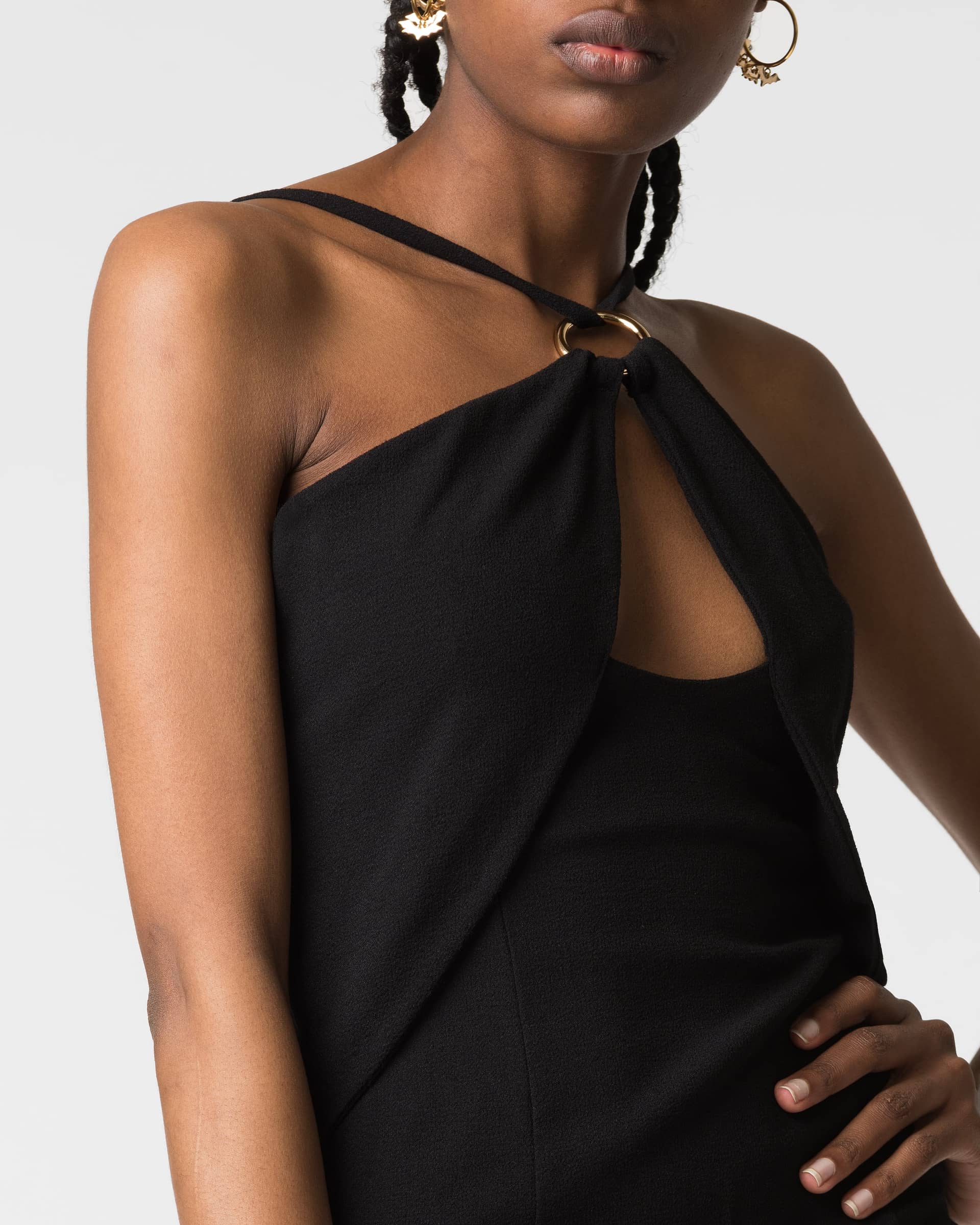 Amaya dress in Black made by DIVALO