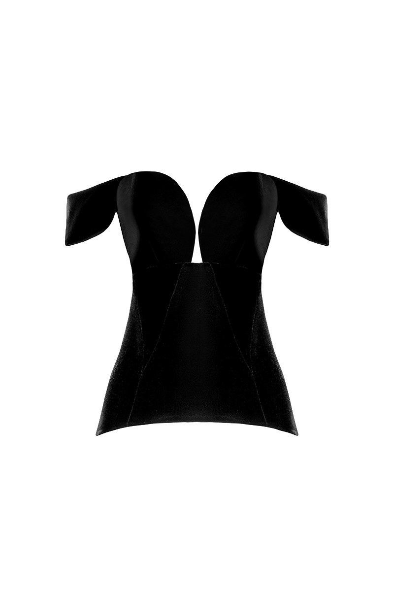 Velvet Contour Corset made by Monika Dimova