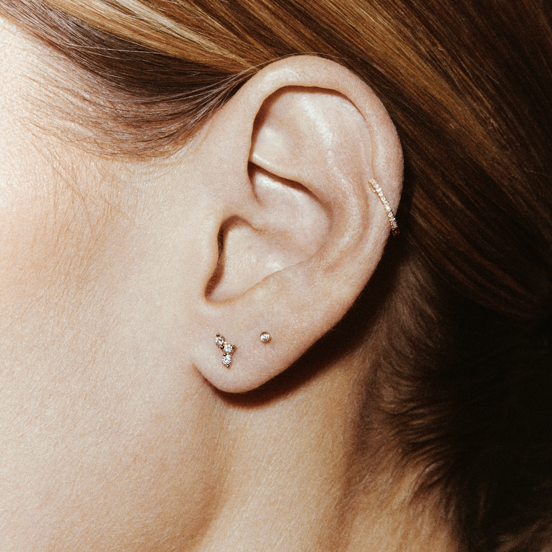 HONEY I'M HOME LABRET - WHITE DIAMOND & WHITE GOLD made by ENNUI