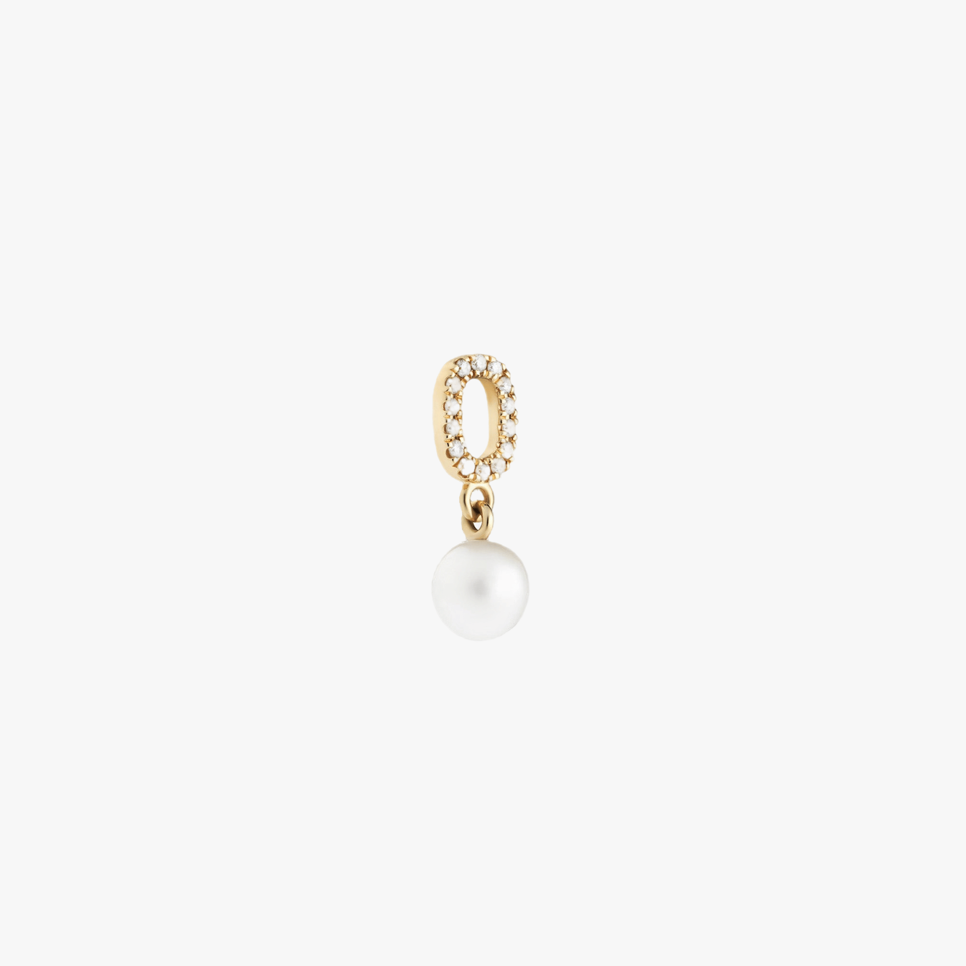 DIAMOND & PEARL PENDANT - YELLOW GOLD made by ENNUI