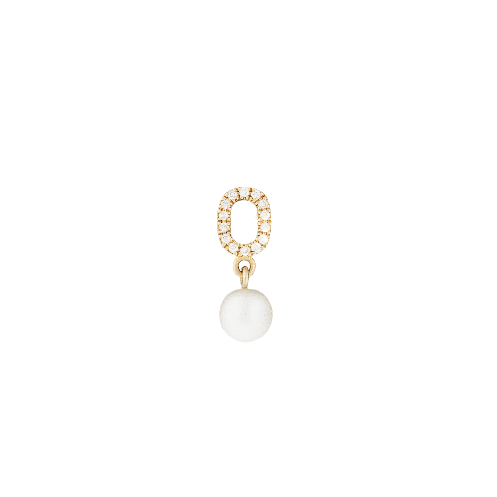 DIAMOND & PEARL PENDANT - YELLOW GOLD made by ENNUI
