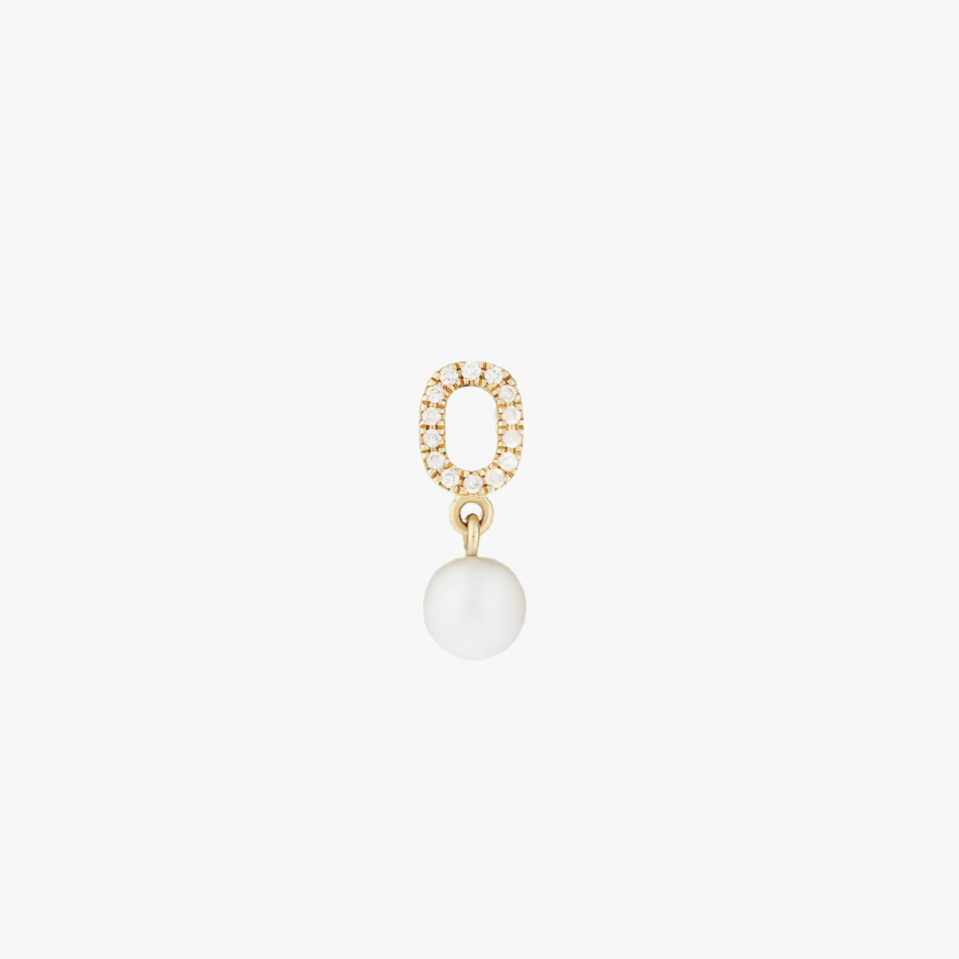DIAMOND & PEARL PENDANT - YELLOW GOLD made by ENNUI