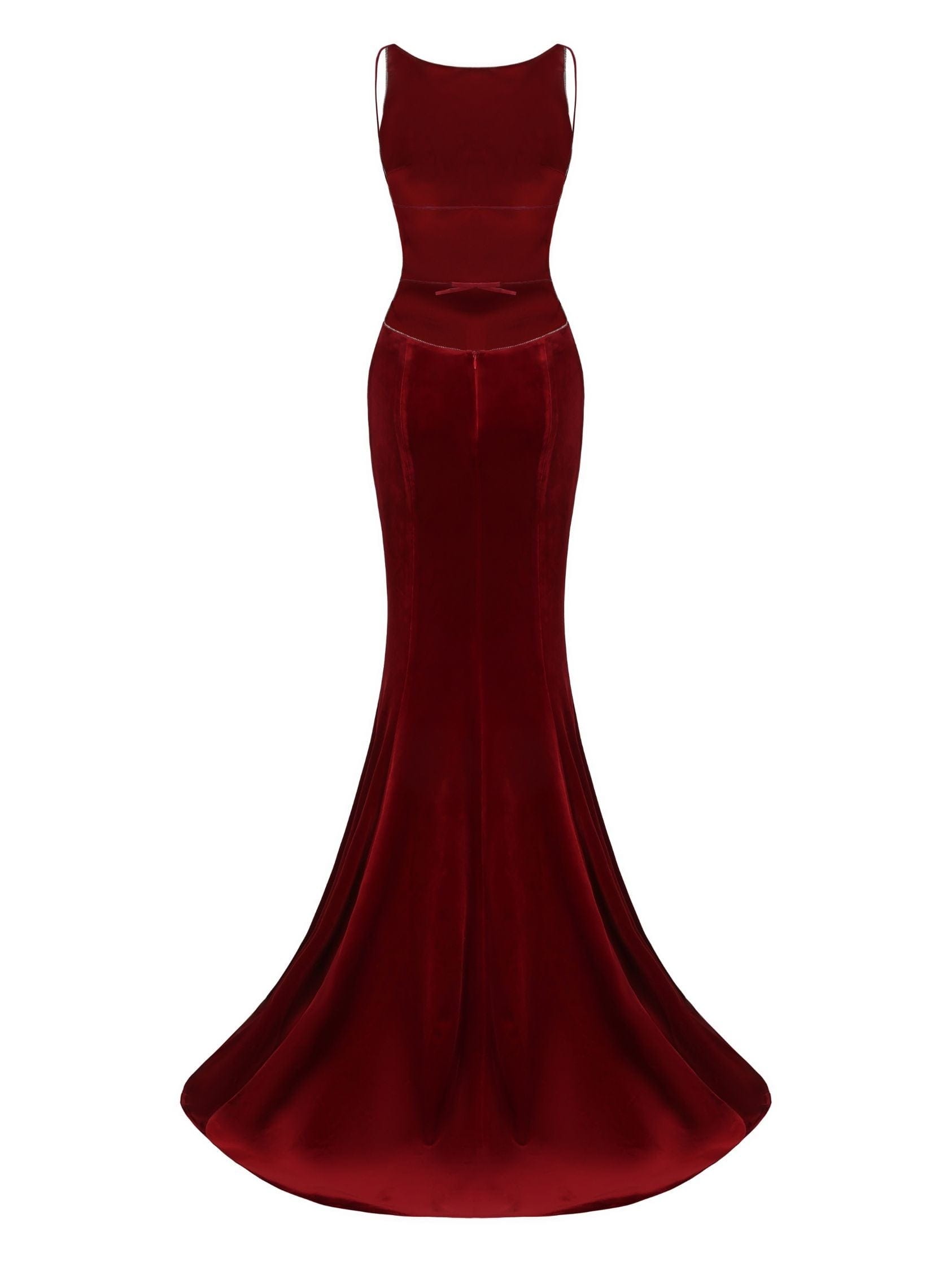 Pauline Velvet Dress (Red) made by Nana Jacqueline