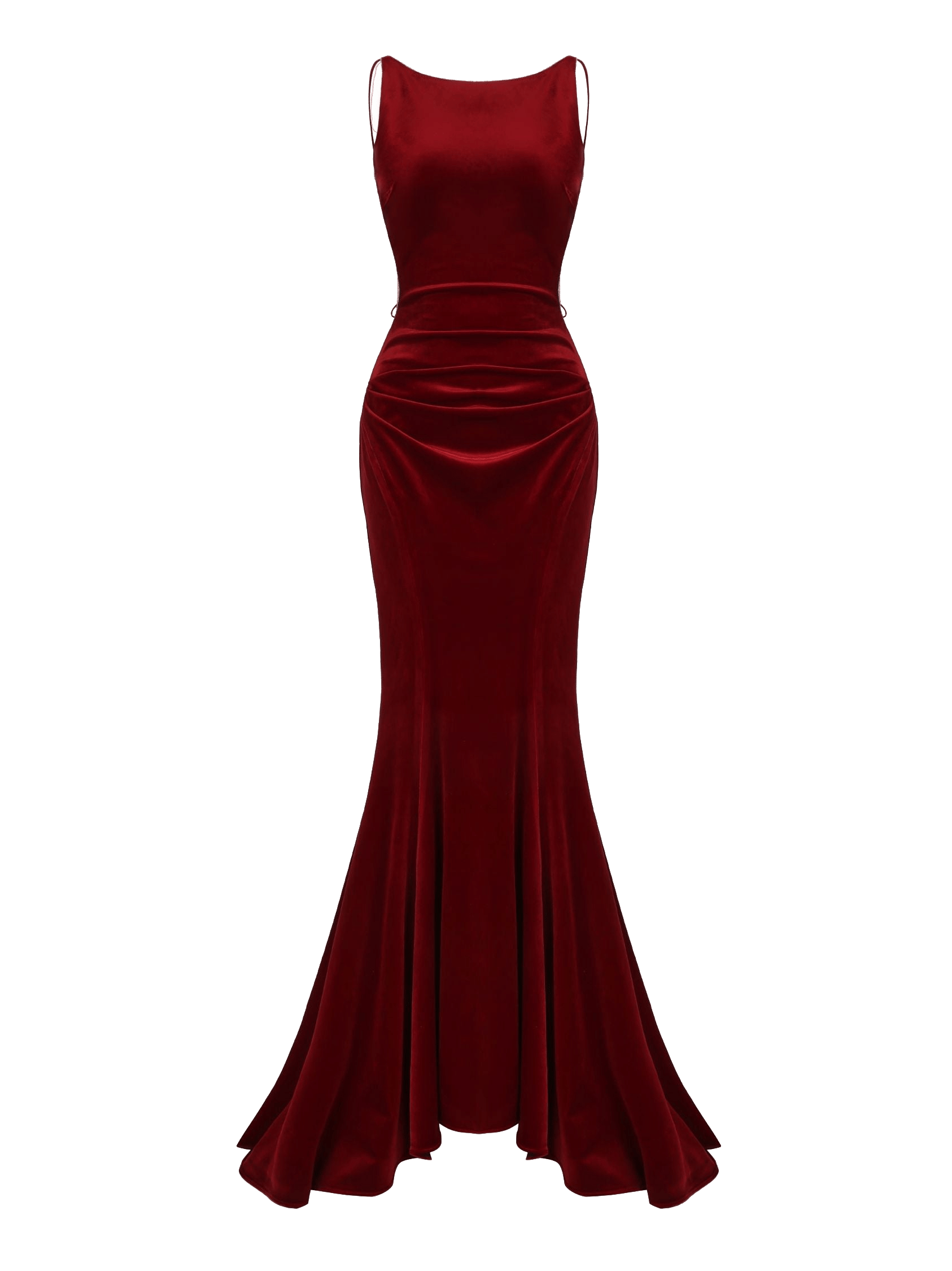 Pauline Velvet Dress (Red) made by Nana Jacqueline