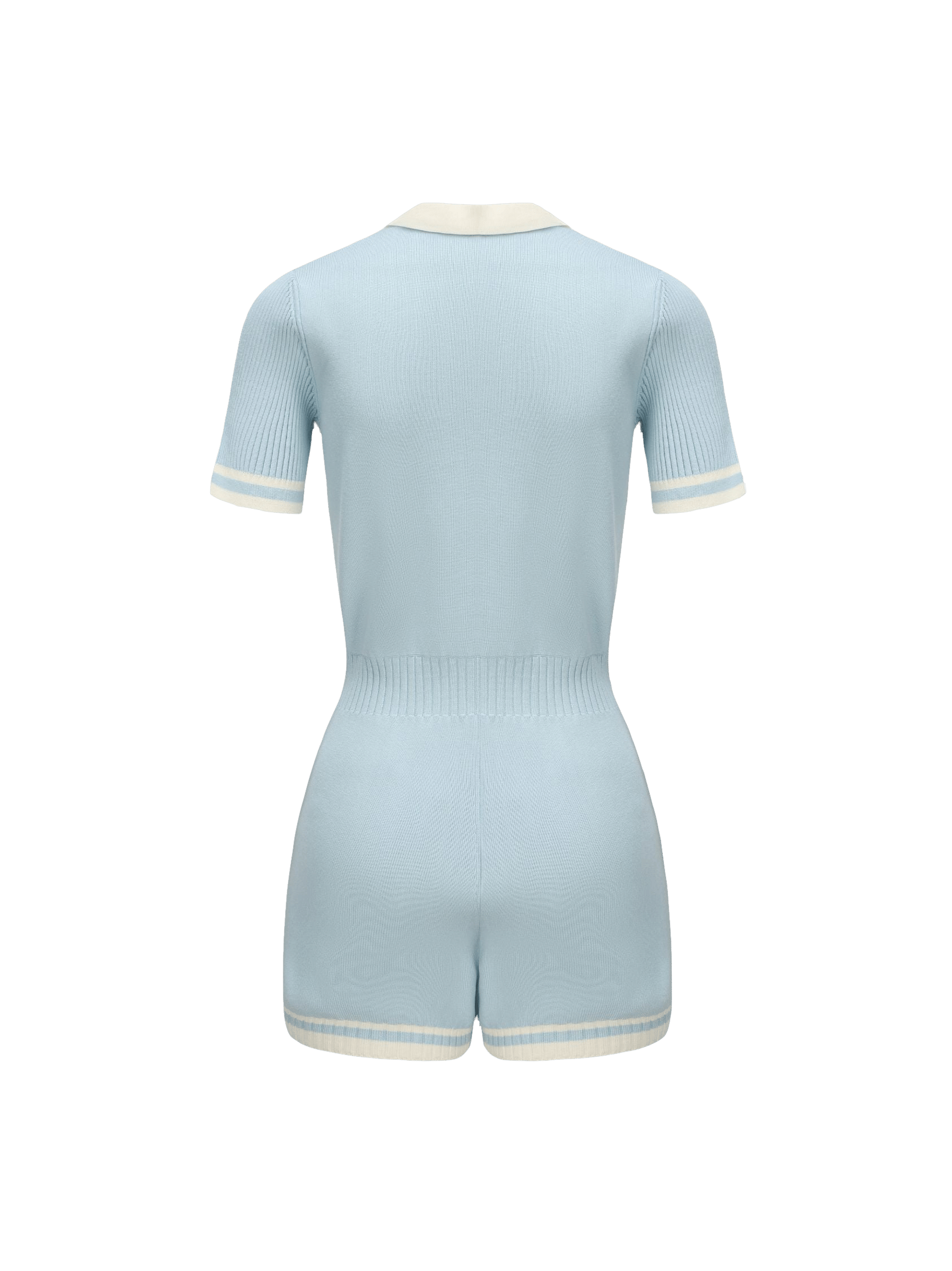 Lexi Knit Romper (Blue) in Blue made by Nana Jacqueline