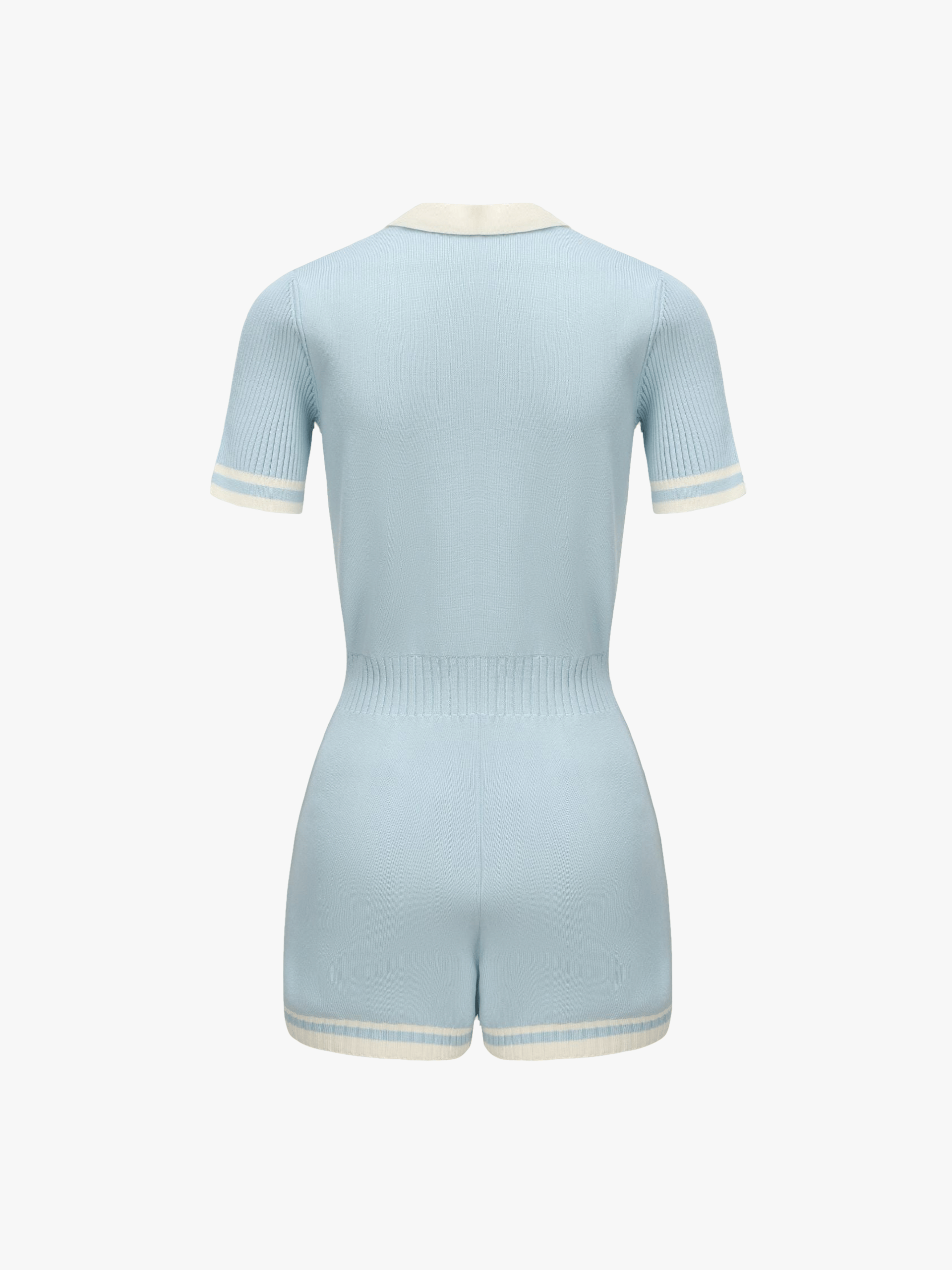 Lexi Knit Romper (Blue) in Blue made by Nana Jacqueline