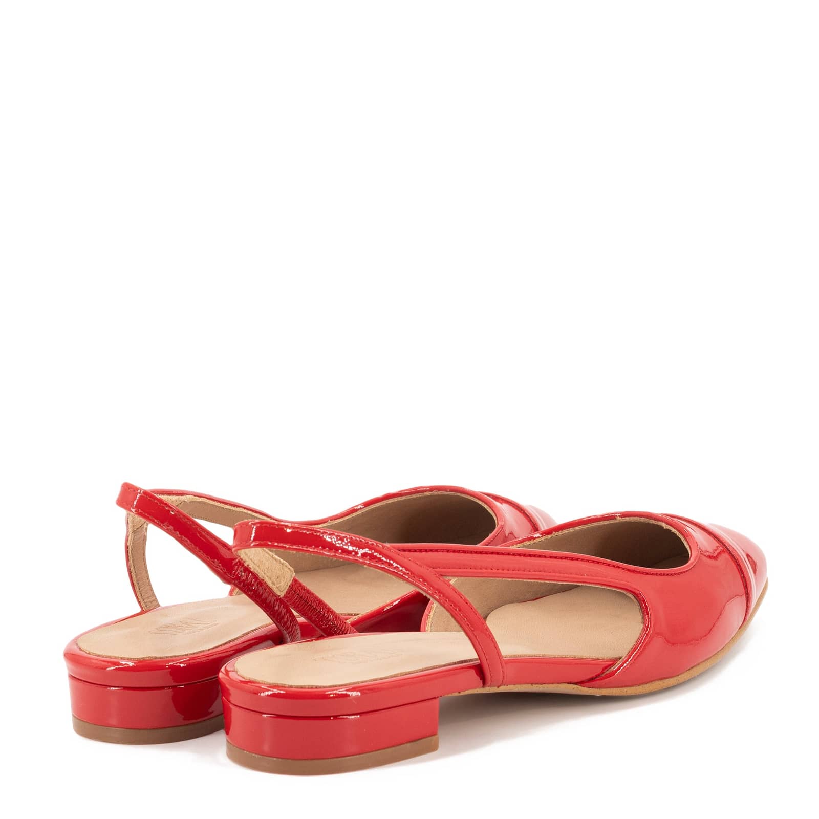 LUISA RED PATENT BALLERINAS made by Toral
