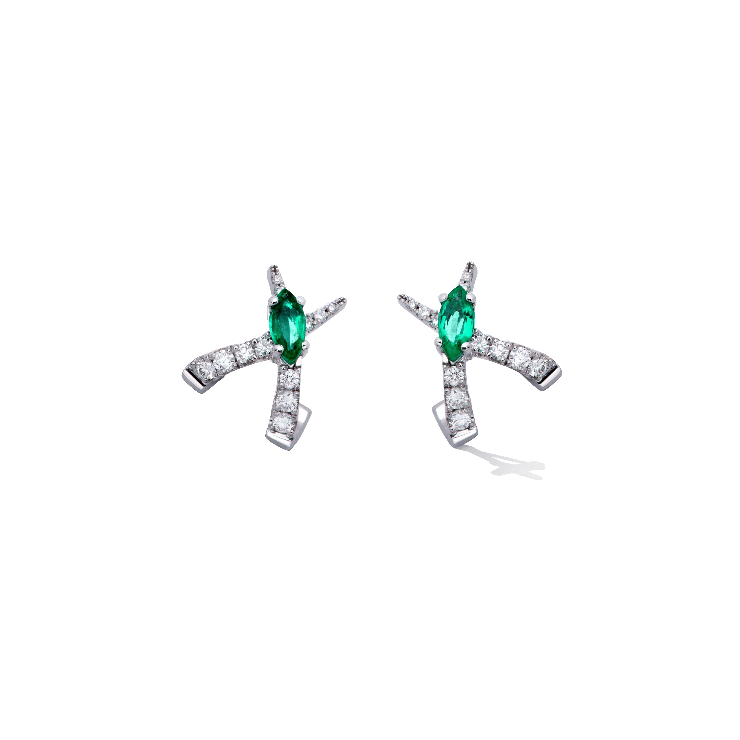 PENDIENTES CRUZADOS JARDÍN DE AIRE made by Gold & Roses